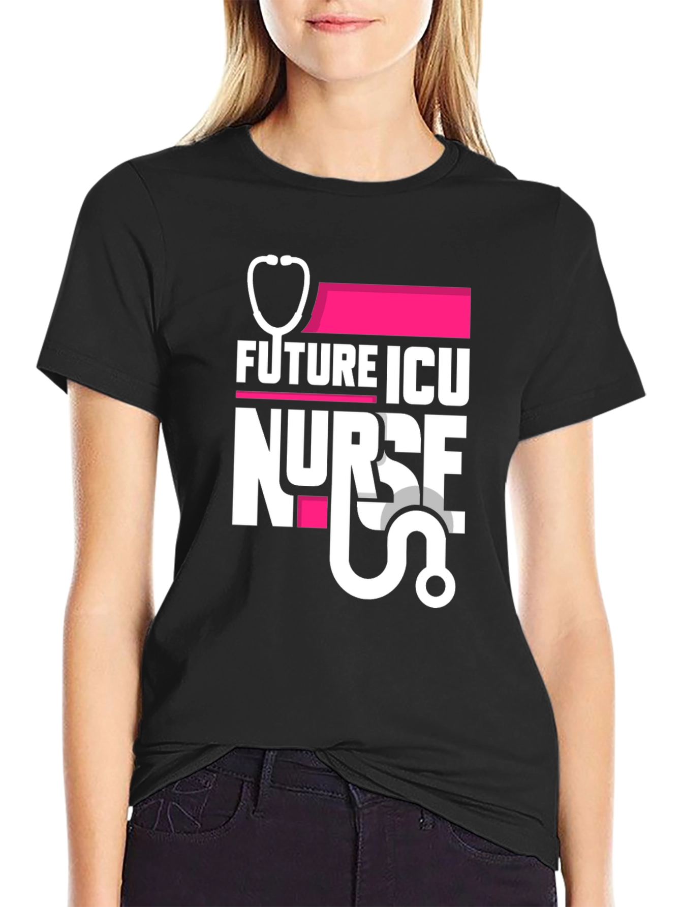 Future ICU Nurse Black T-Shirt