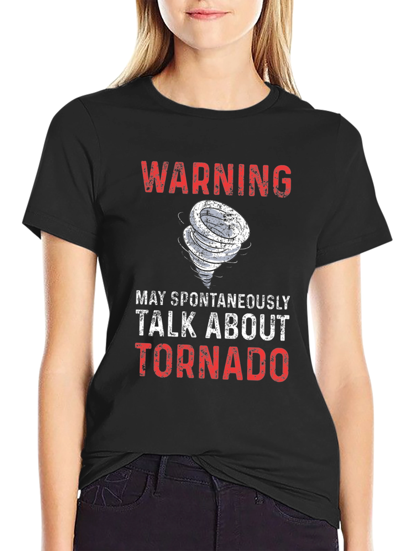 Warning: May Spontaneously Talk About Tornado T-Shirt