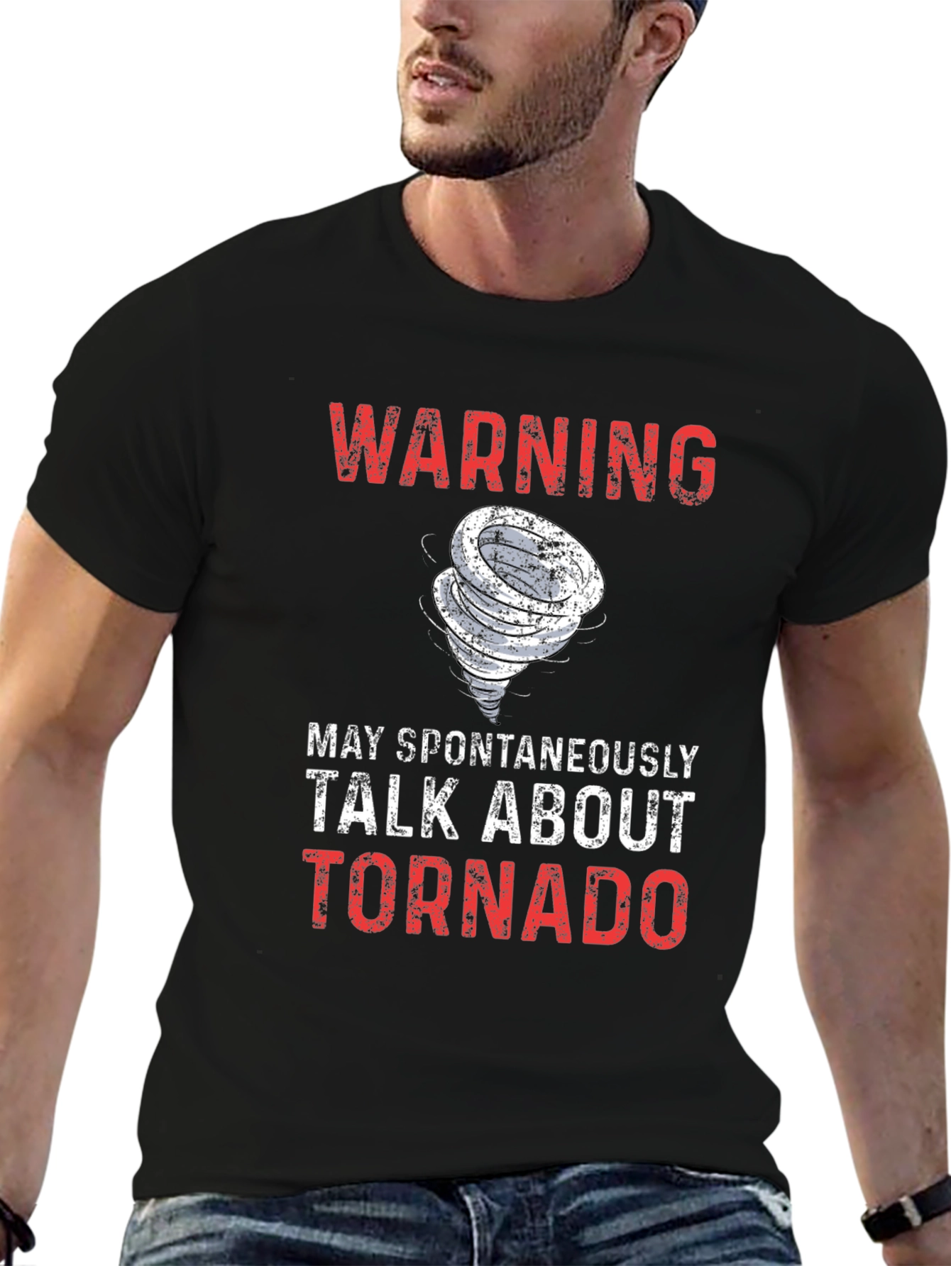 Warning: May Spontaneously Talk About Tornado T-Shirt
