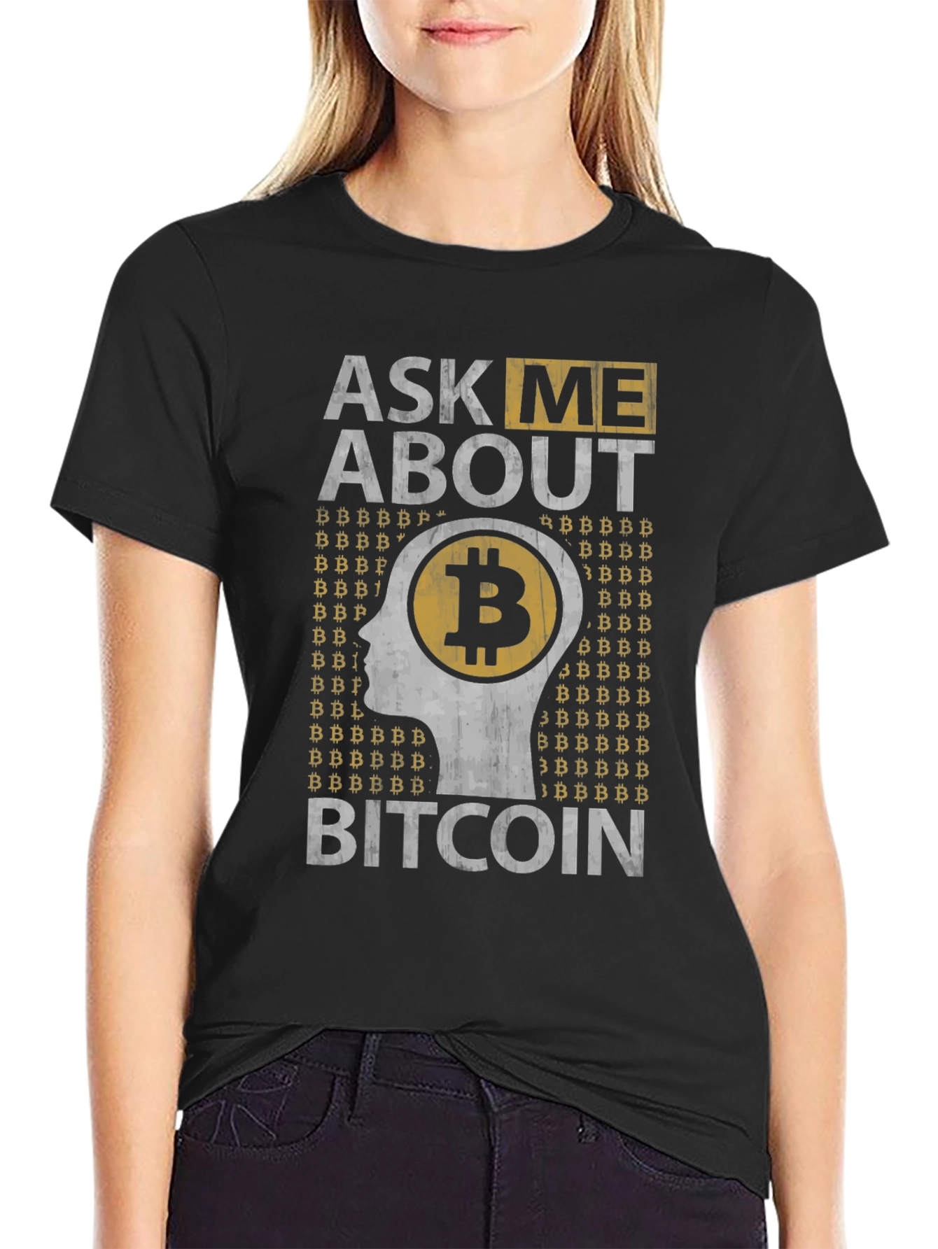 Ask Me About Bitcoin Graphic Tee