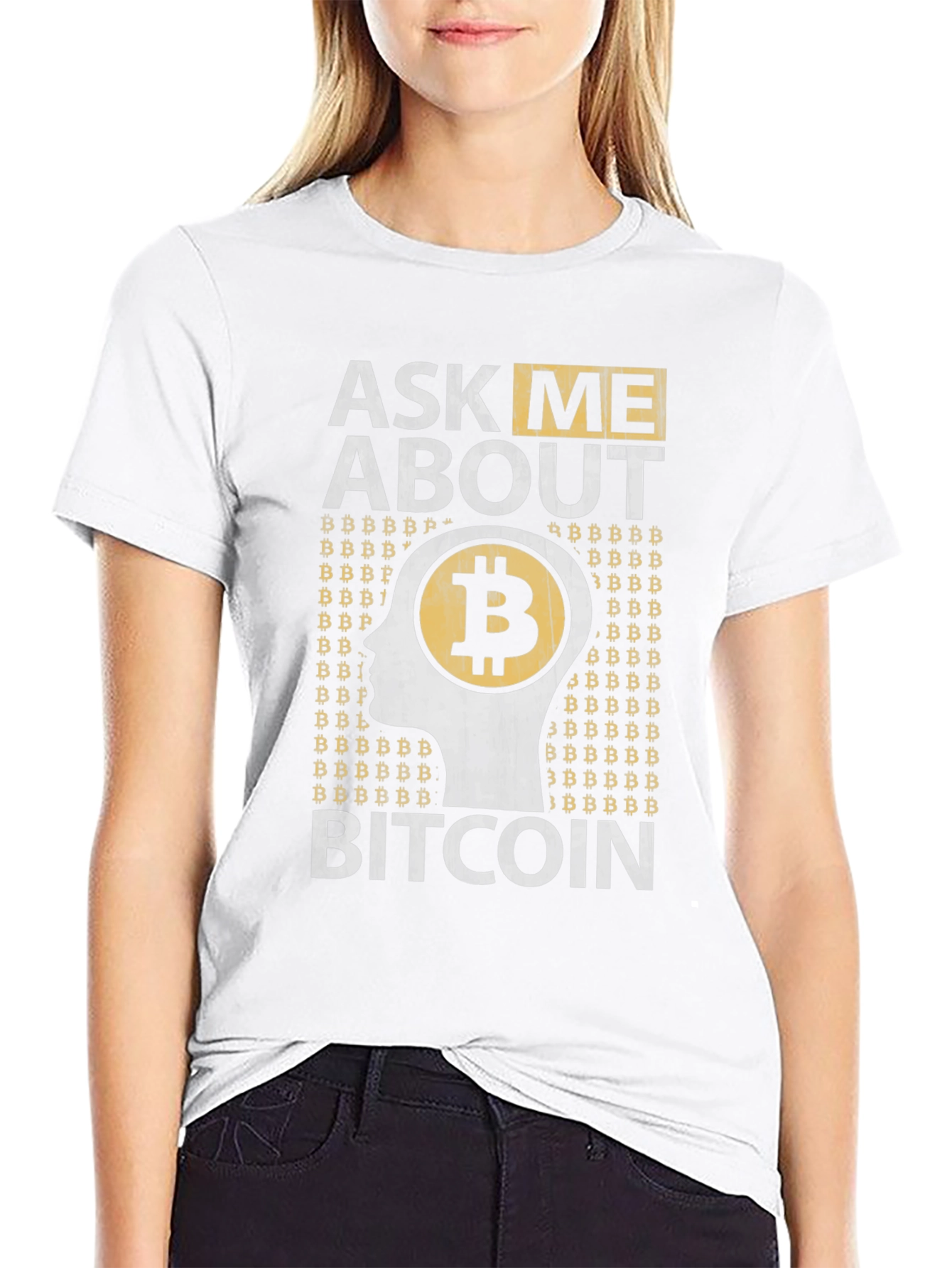 Ask Me About Bitcoin Graphic Tee