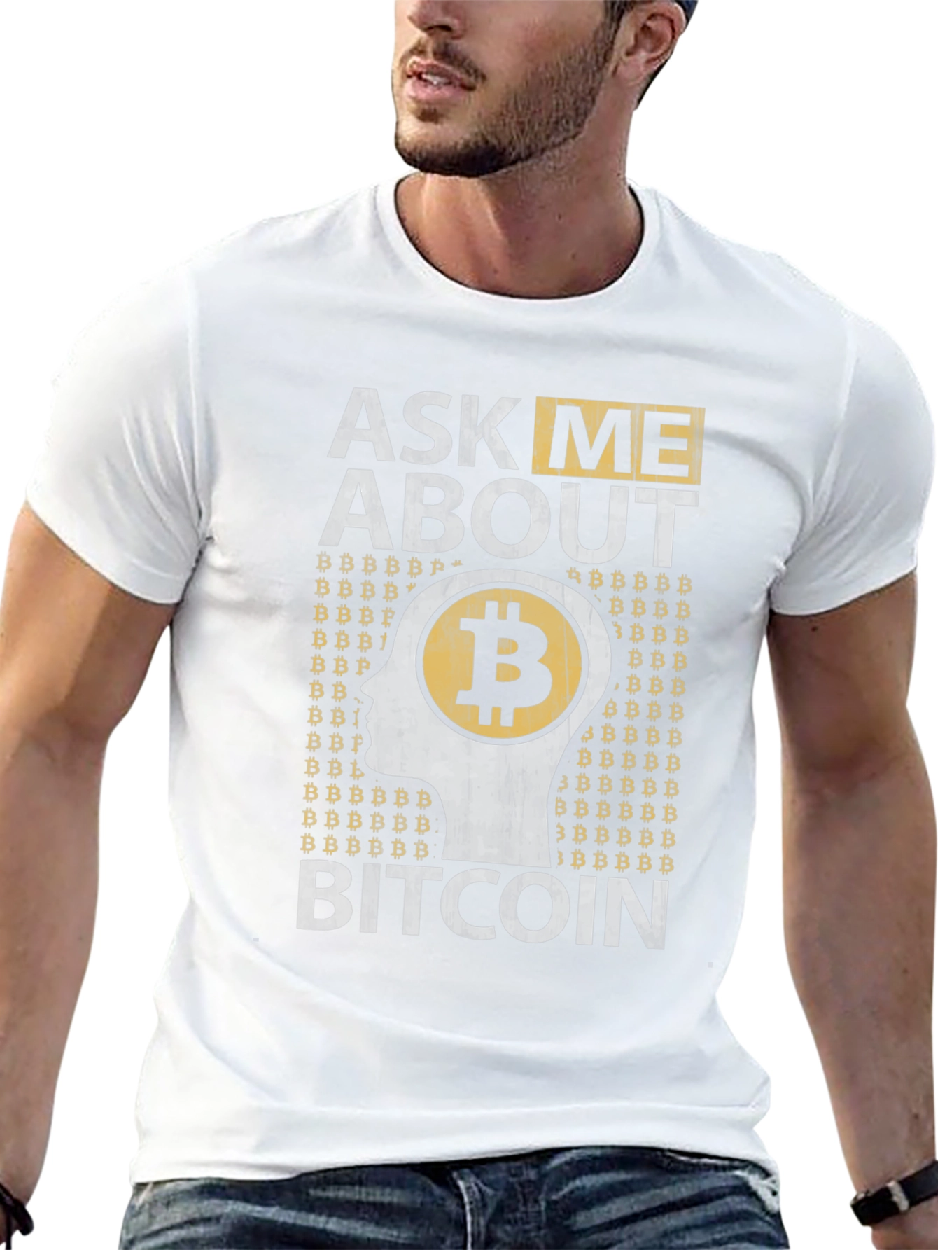 Ask Me About Bitcoin Graphic Tee