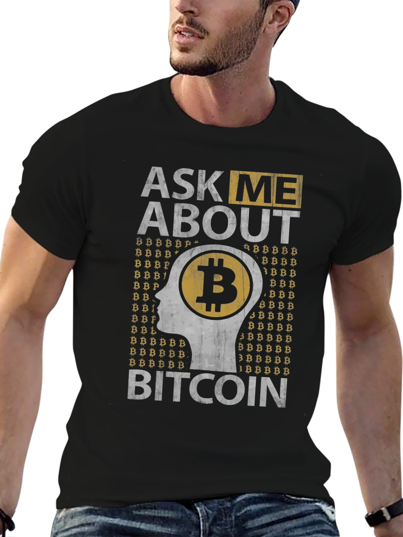 Ask Me About Bitcoin Graphic Tee