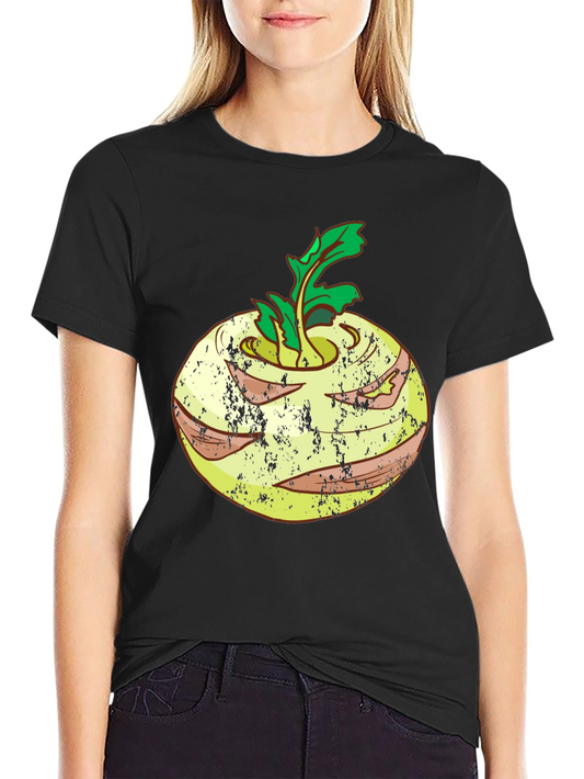 Kohlrabi Graphic T-Shirt - Unique Vegetable Design Tee
