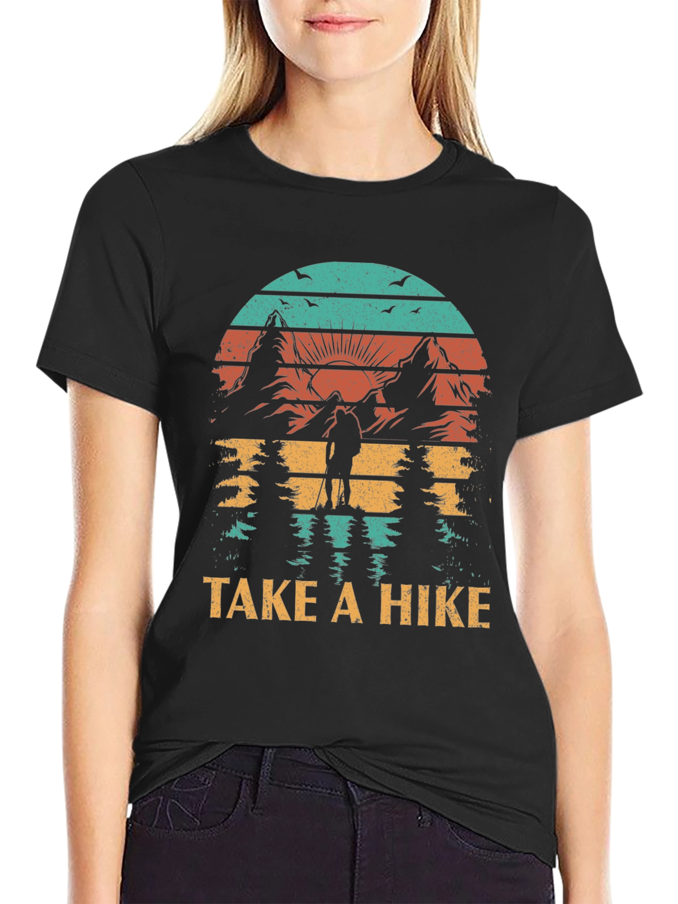 Take A Hike Retro Graphic Tee