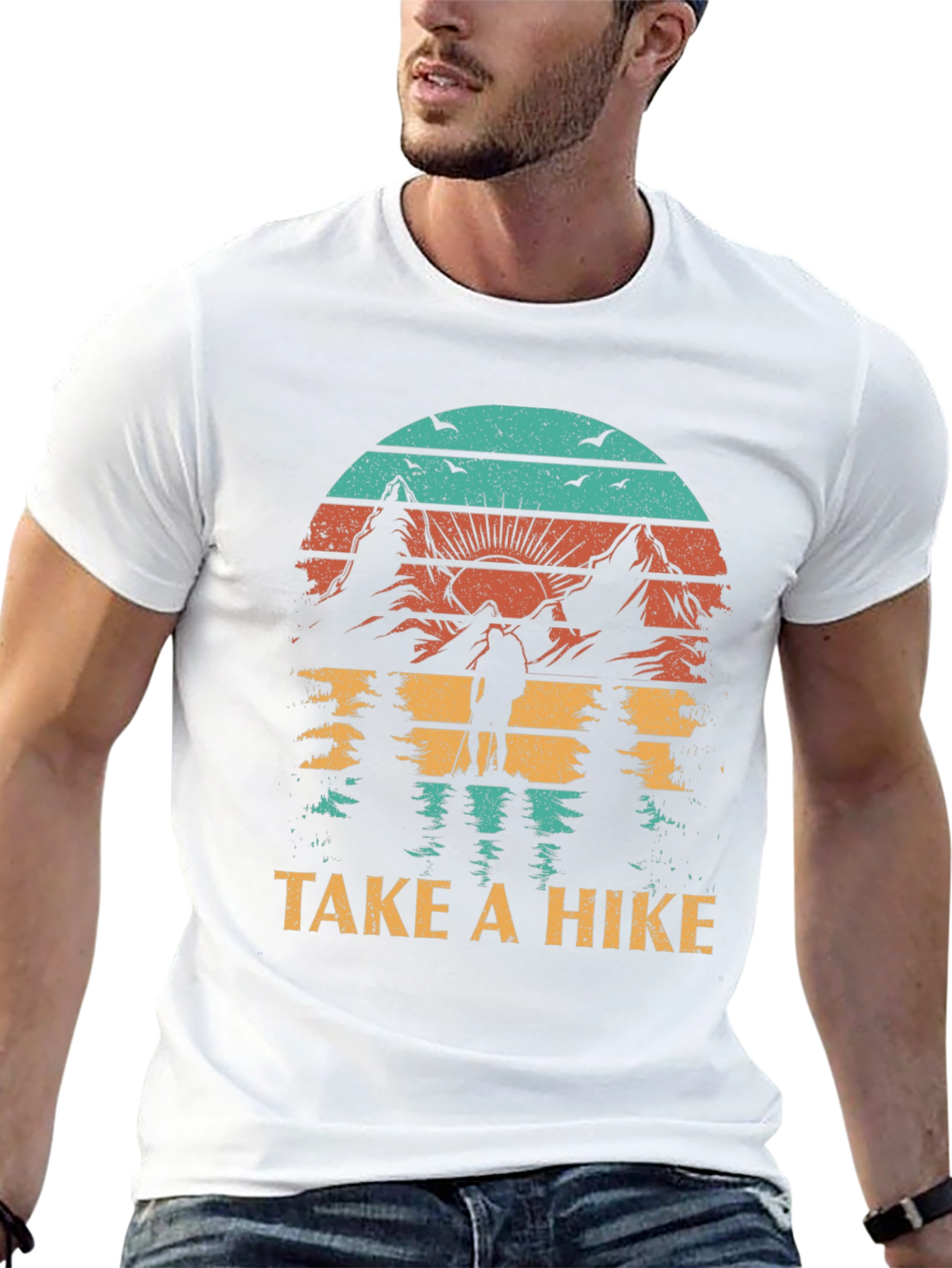 Take A Hike Retro Graphic Tee
