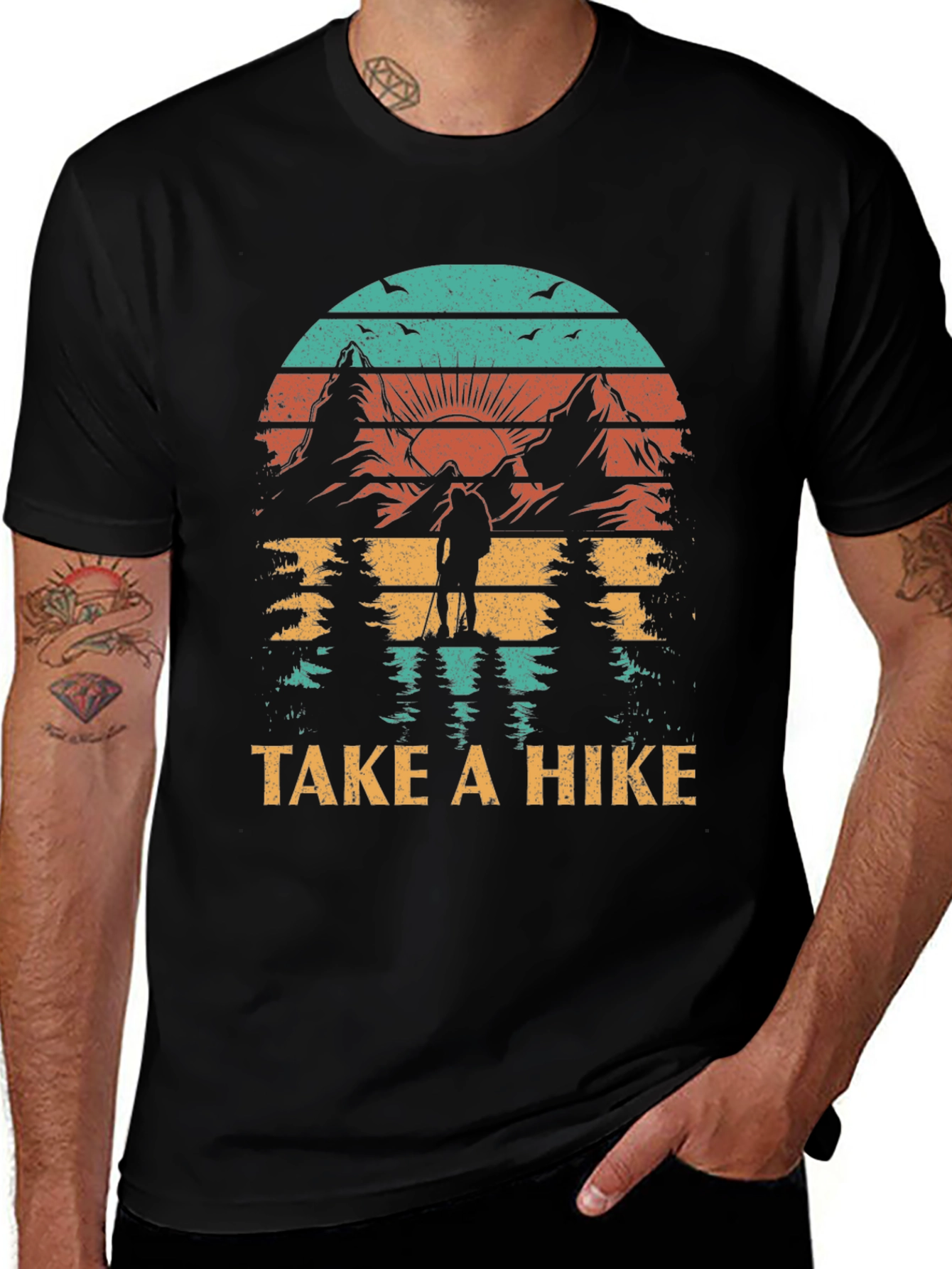 Take A Hike Retro Graphic Tee