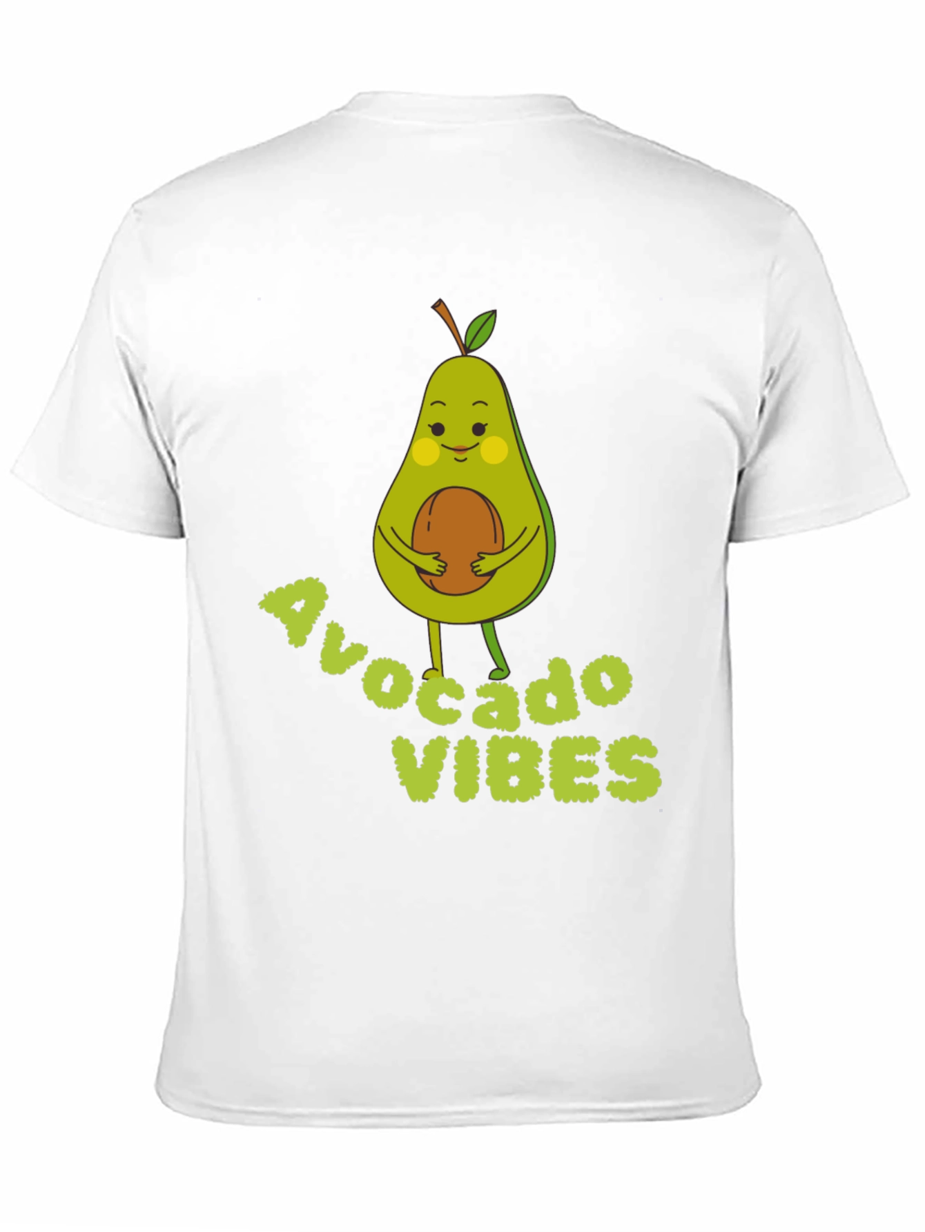 Avocado Vibes Graphic Tee - Soft Black Cotton T-Shirt