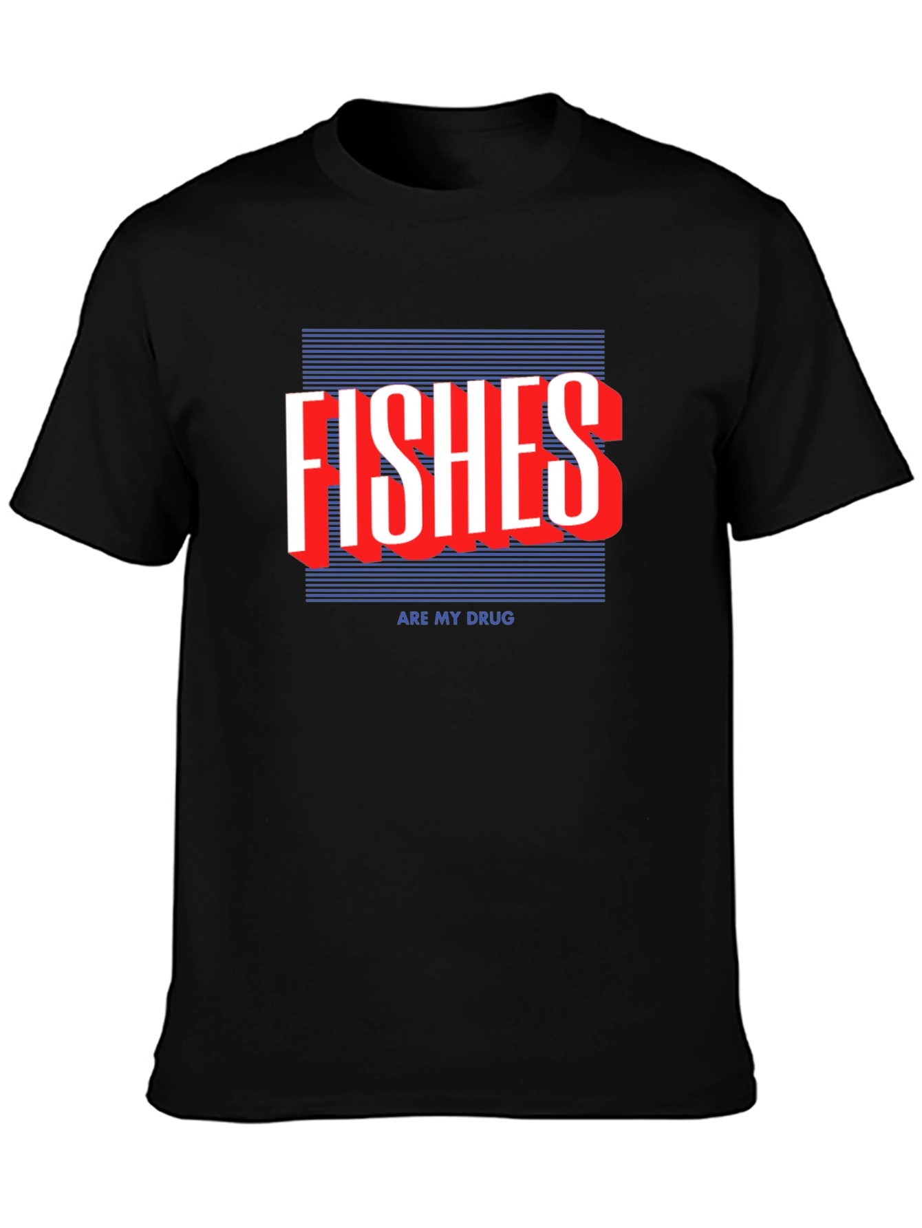 Fishes Are My Drug Black Graphic Tee