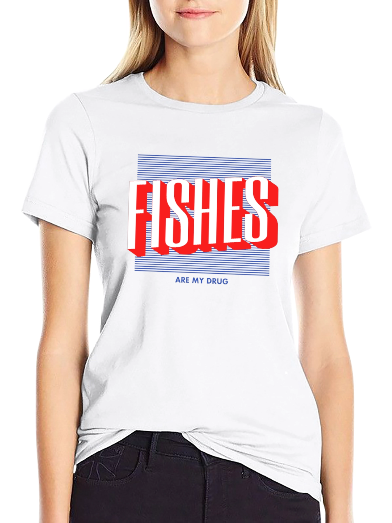 Fishes Are My Drug Black Graphic Tee