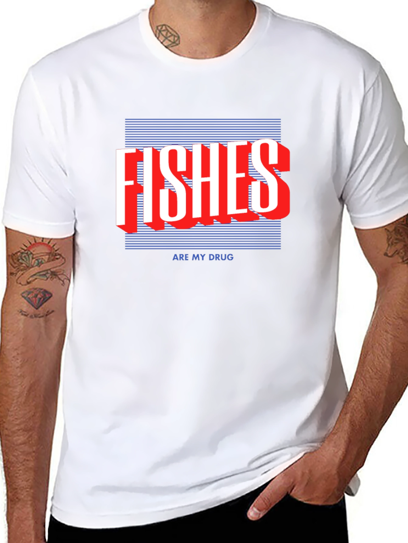 Fishes Are My Drug Black Graphic Tee