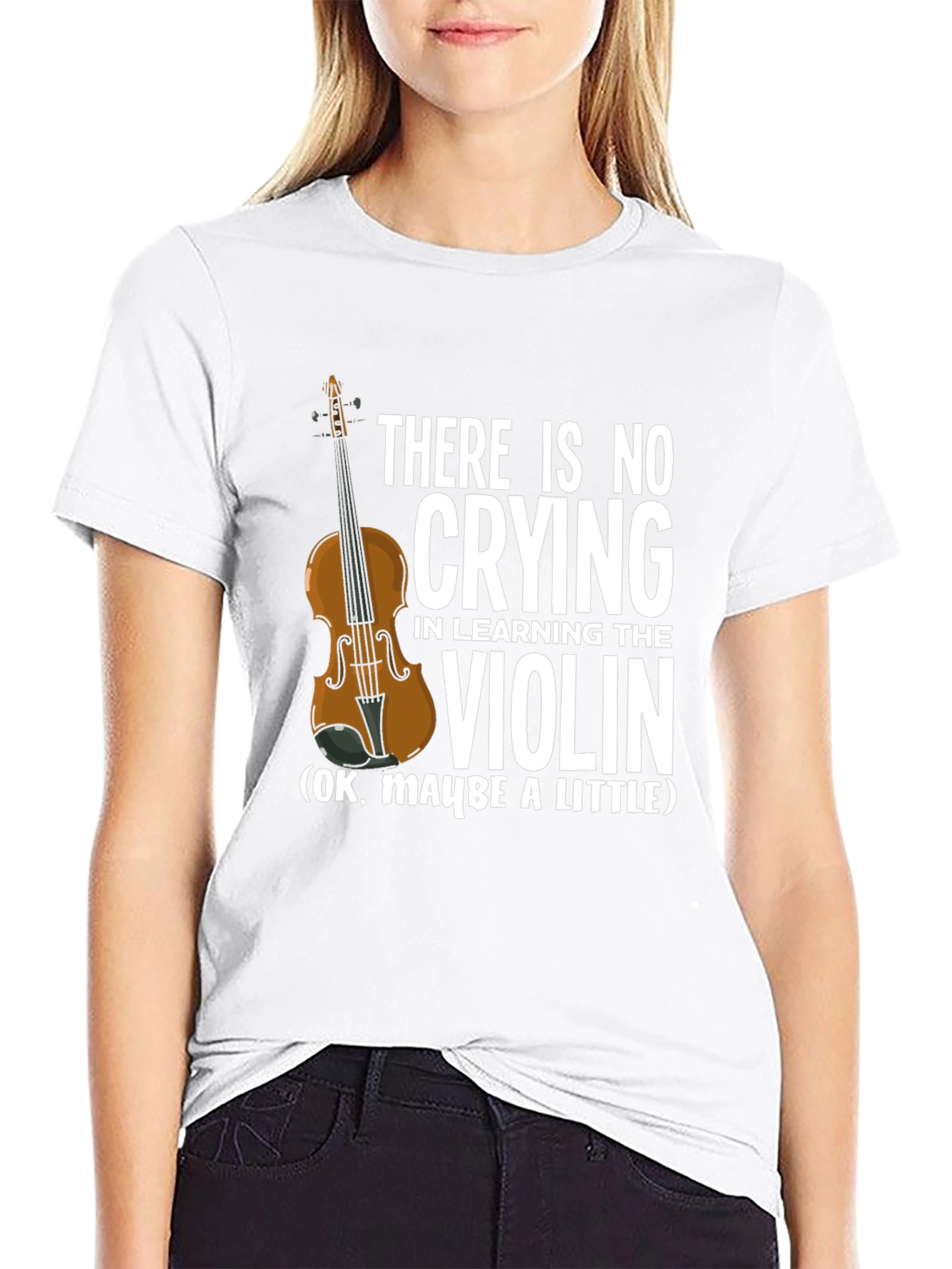 There is No Crying Violin T-Shirt
