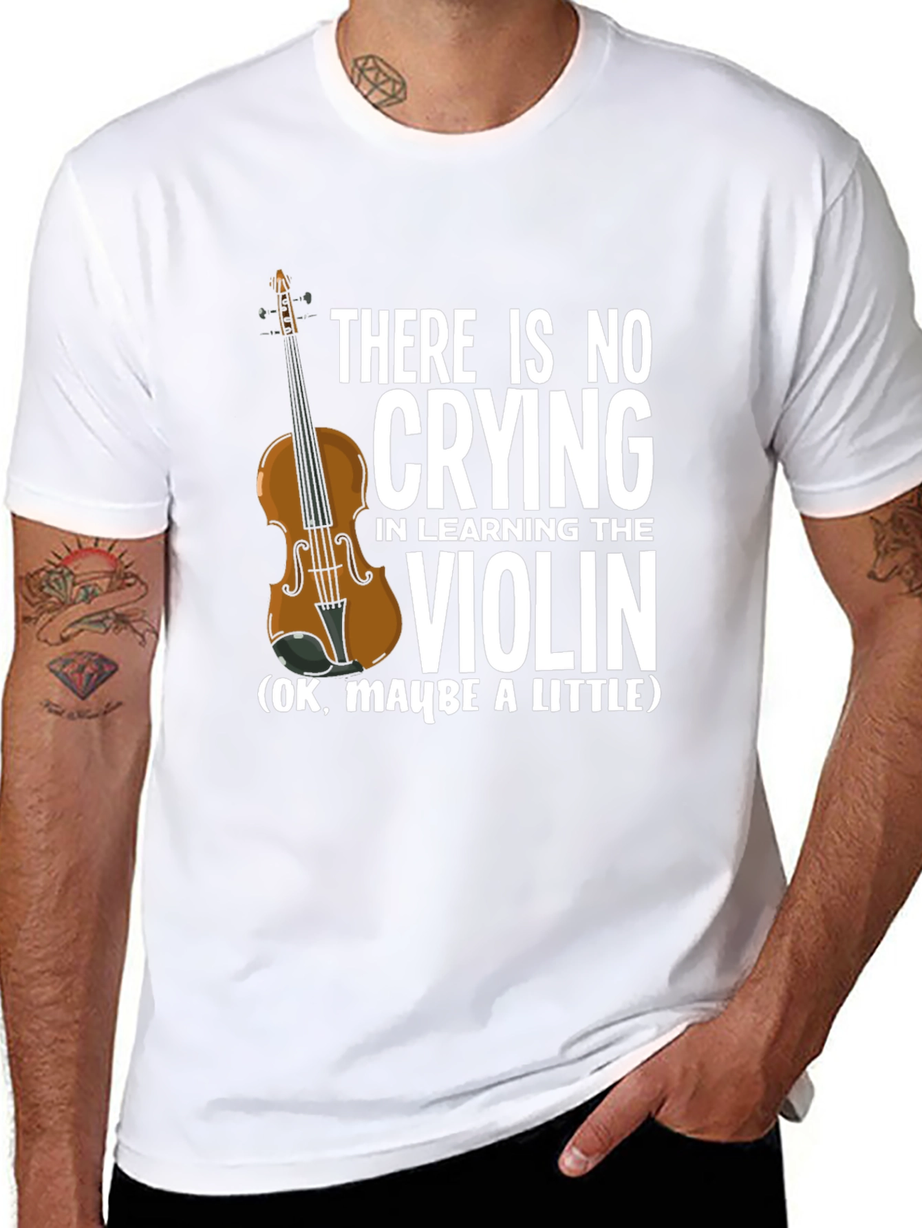 There is No Crying Violin T-Shirt
