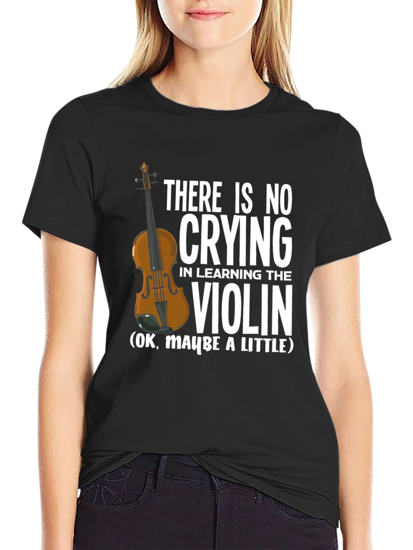 There is No Crying Violin T-Shirt
