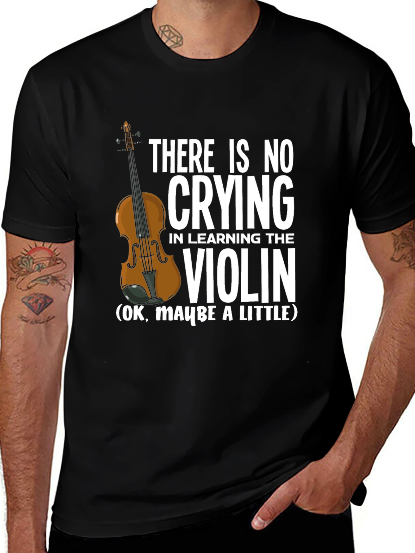 There is No Crying Violin T-Shirt