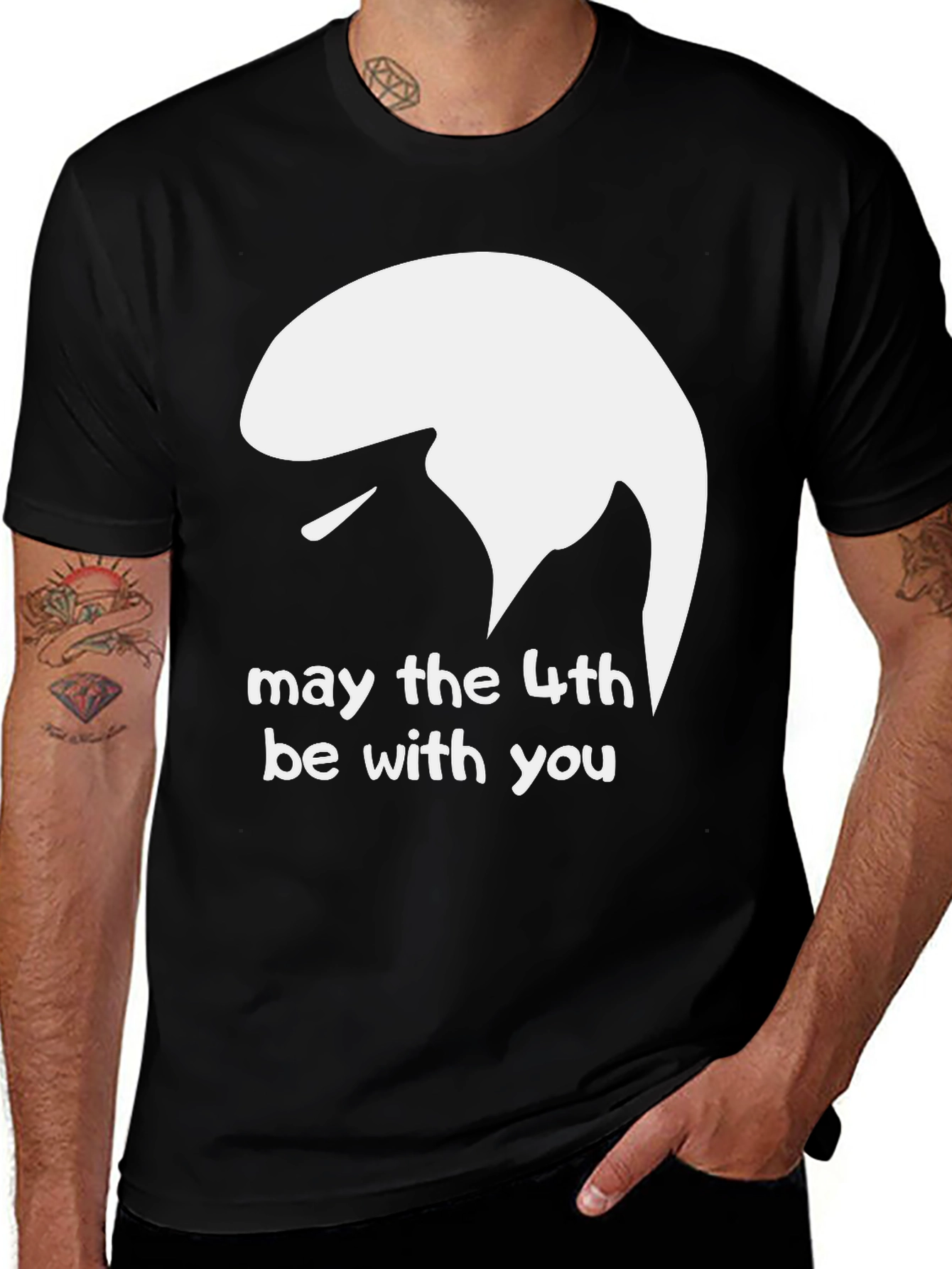 May the 4th Be With You Black T-Shirt
