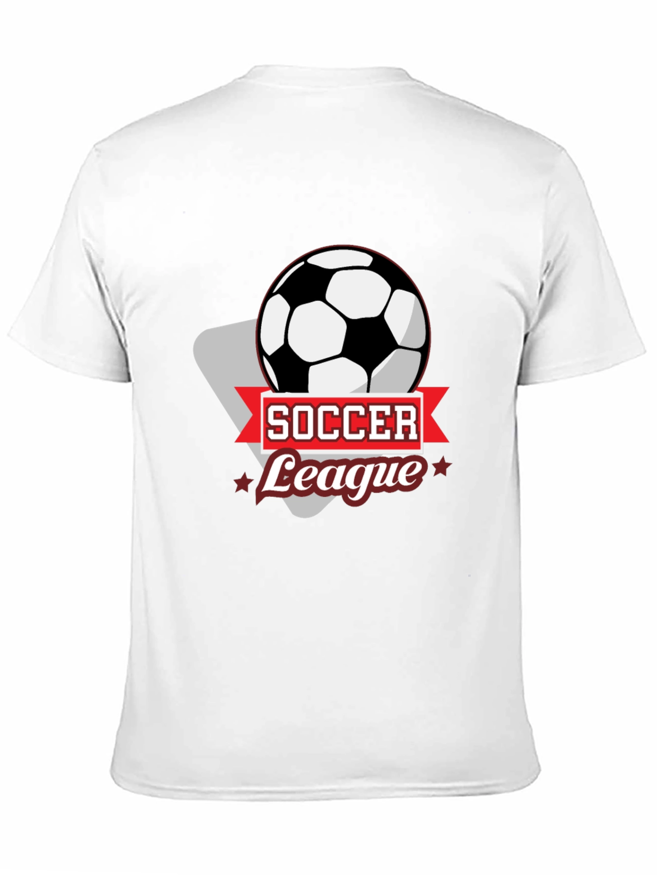 Soccer League Black Graphic T-Shirt