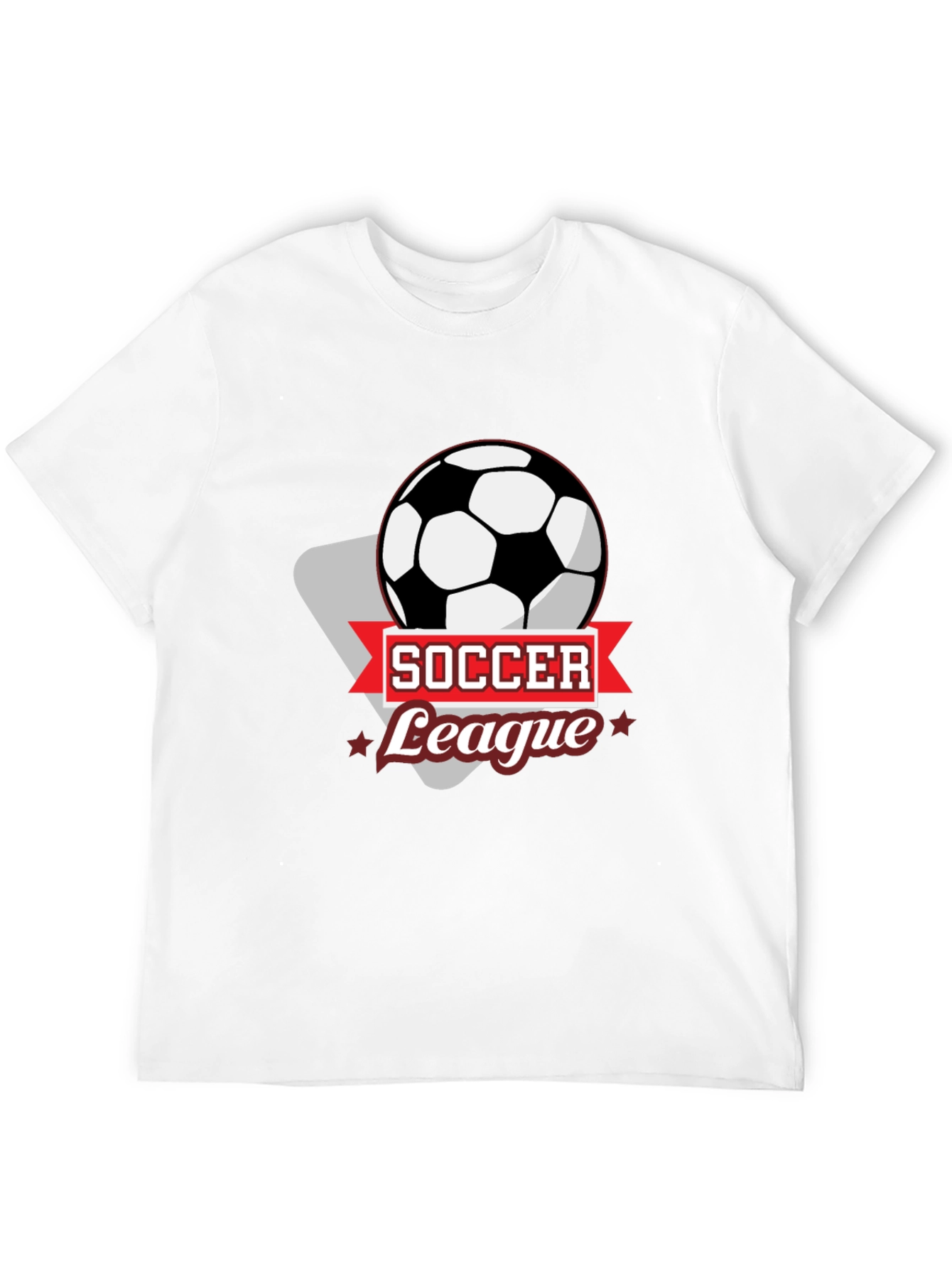 Soccer League Black Graphic T-Shirt