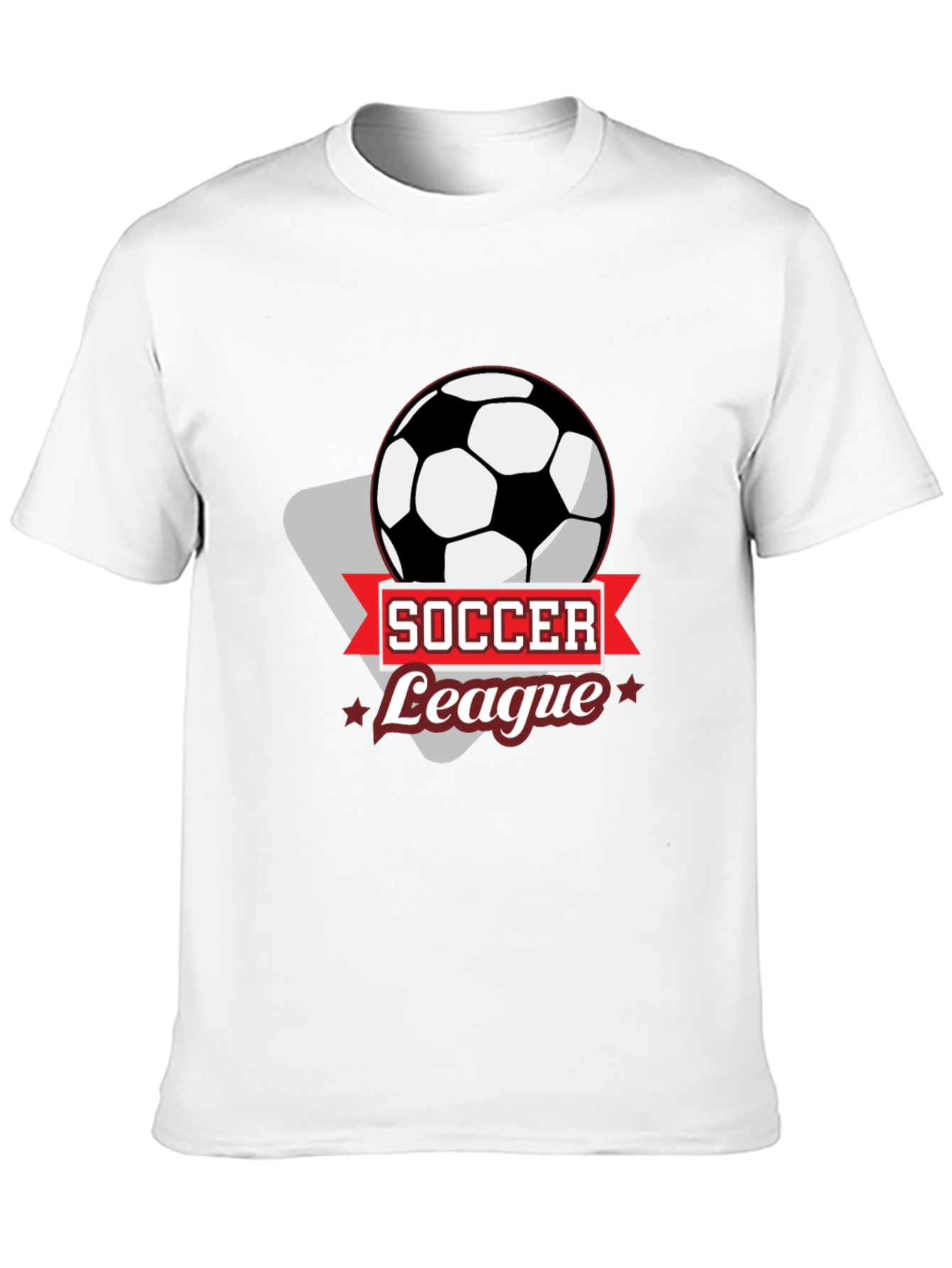 Soccer League Black Graphic T-Shirt
