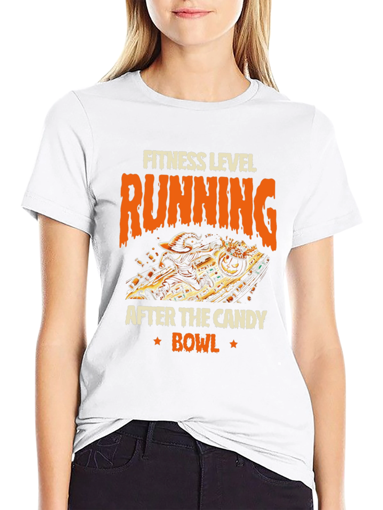 Fitness Level Running Halloween T-Shirt