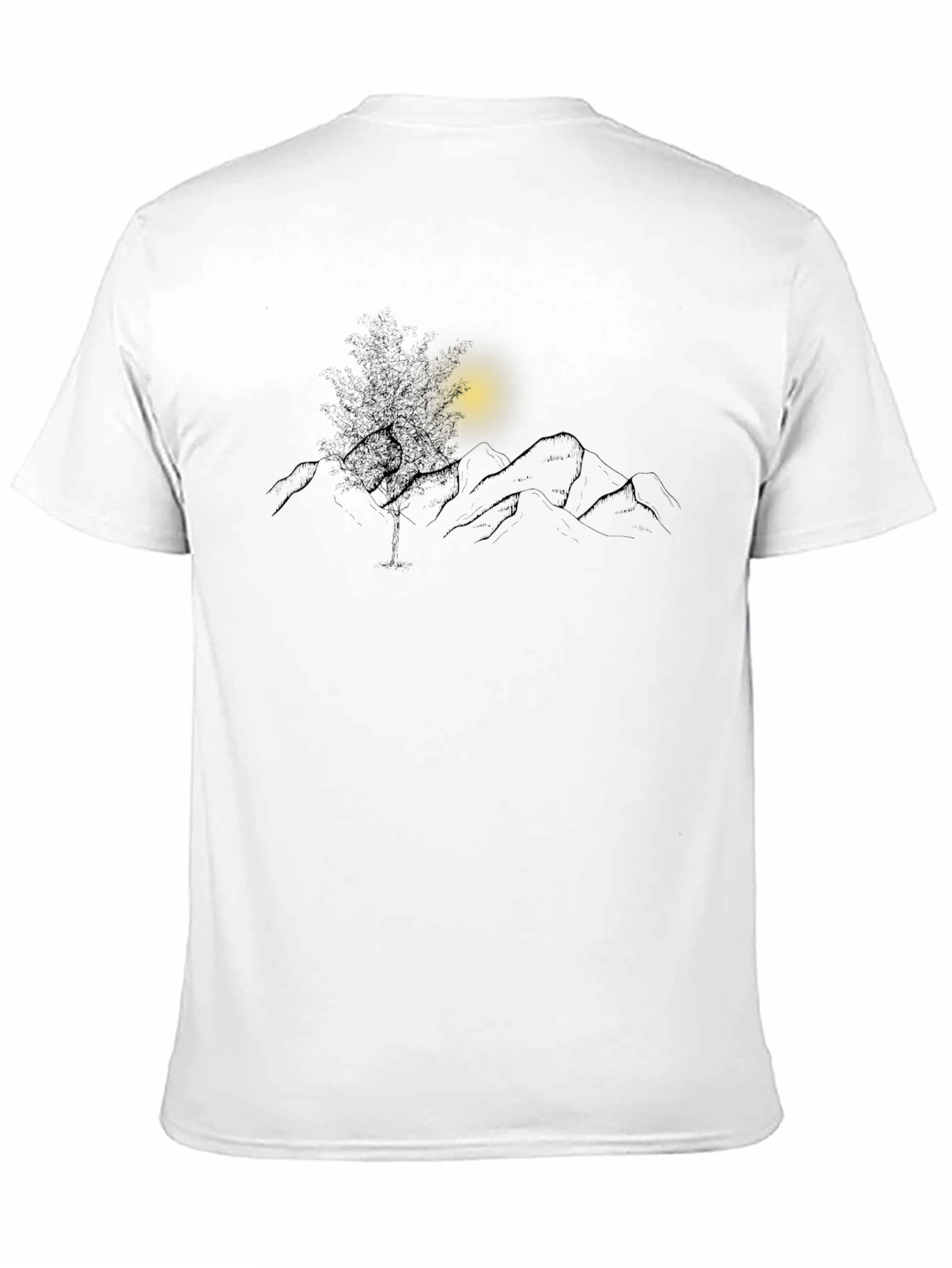 Mountainscape Graphic Black Tee