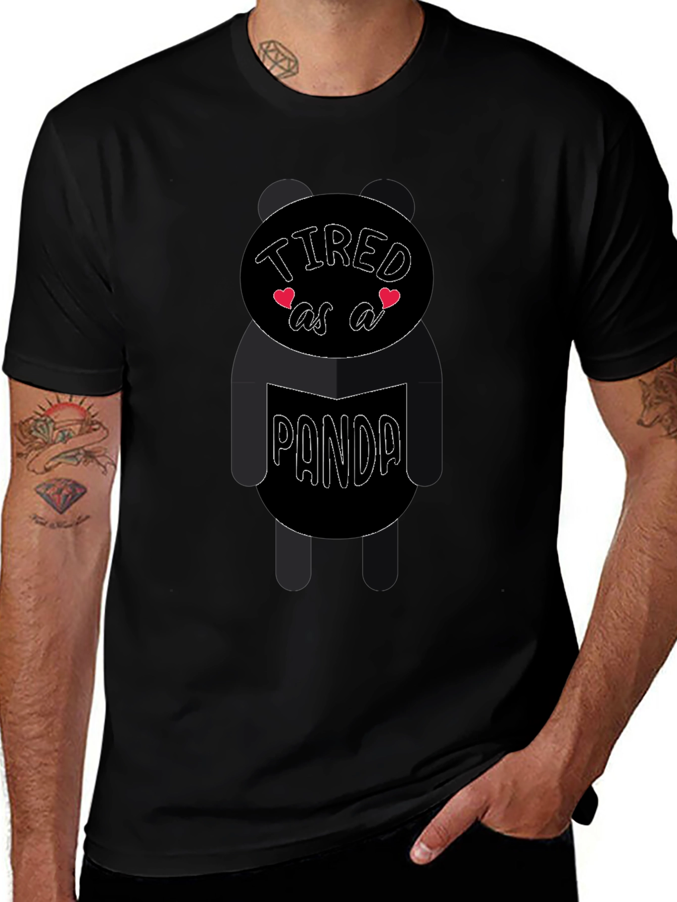 Tired as a Panda Graphic Tee