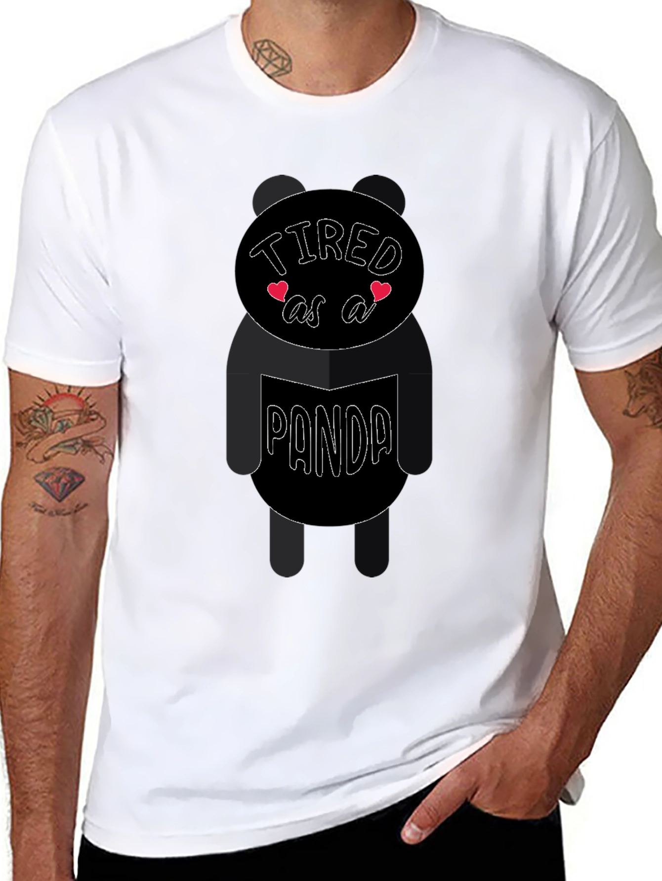Tired as a Panda Graphic Tee