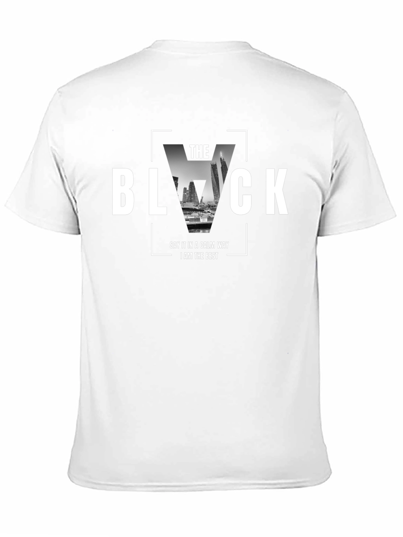 The Black Graphic T-Shirt - Calm & Confident Style