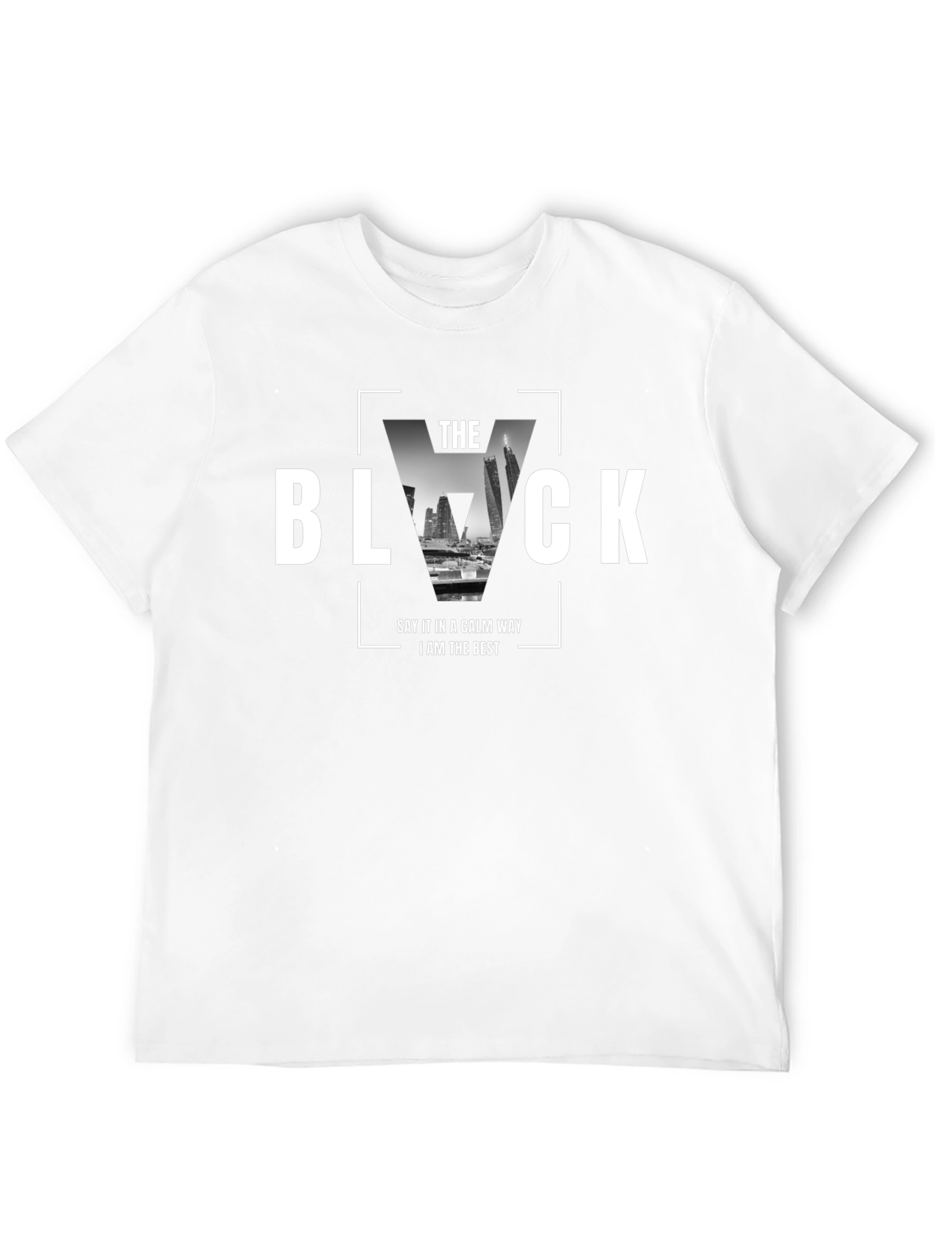 The Black Graphic T-Shirt - Calm & Confident Style