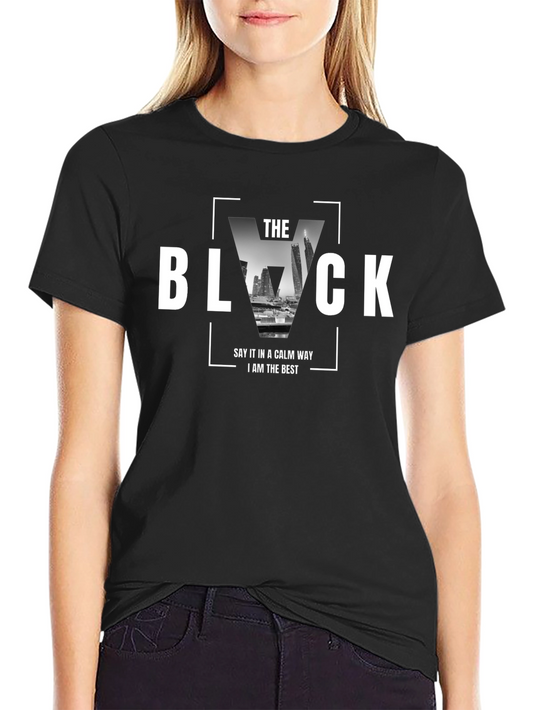The Black Graphic T-Shirt - Calm & Confident Style