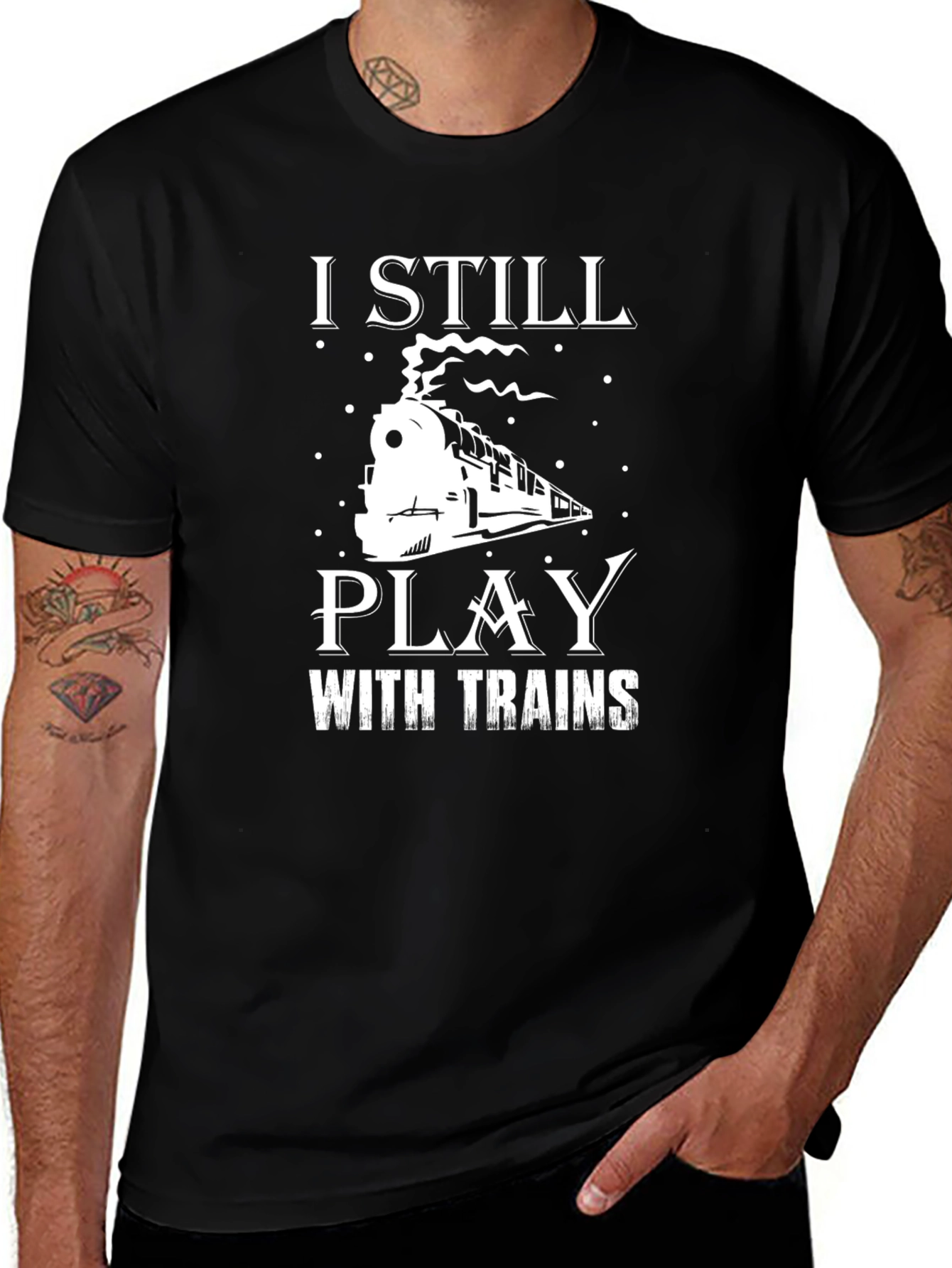 I Still Play with Trains Graphic Tee