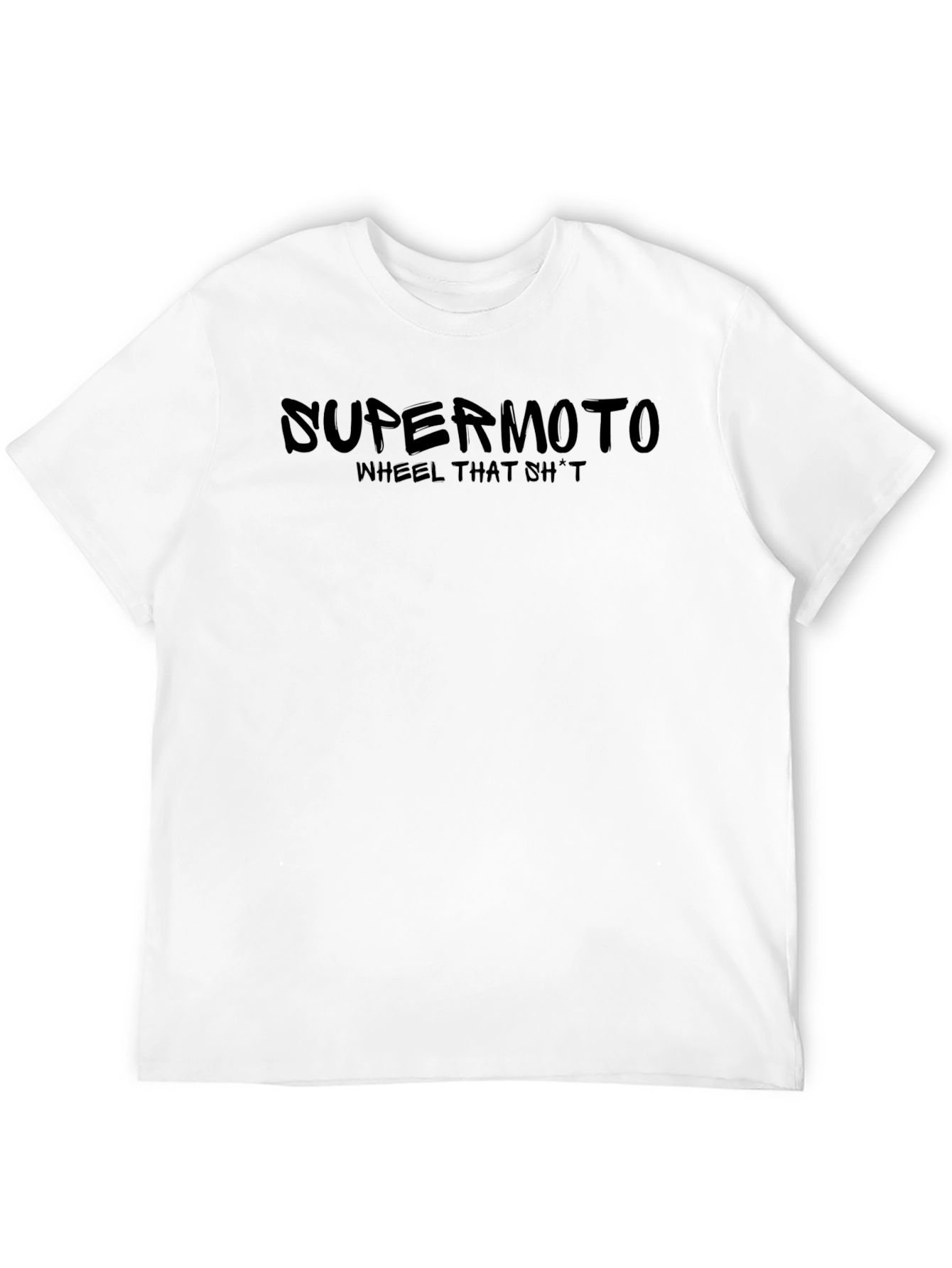Supermoto Wheelie T-Shirt - Black Graphic Tee