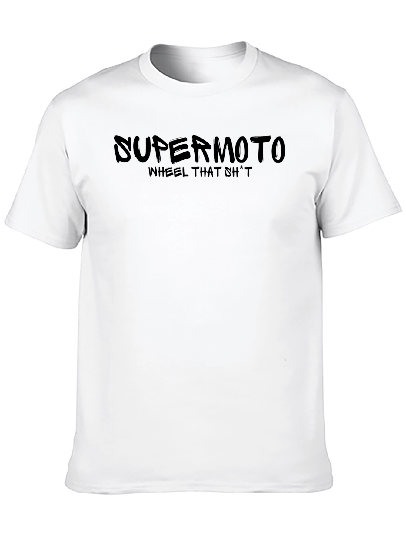 Supermoto Wheelie T-Shirt - Black Graphic Tee