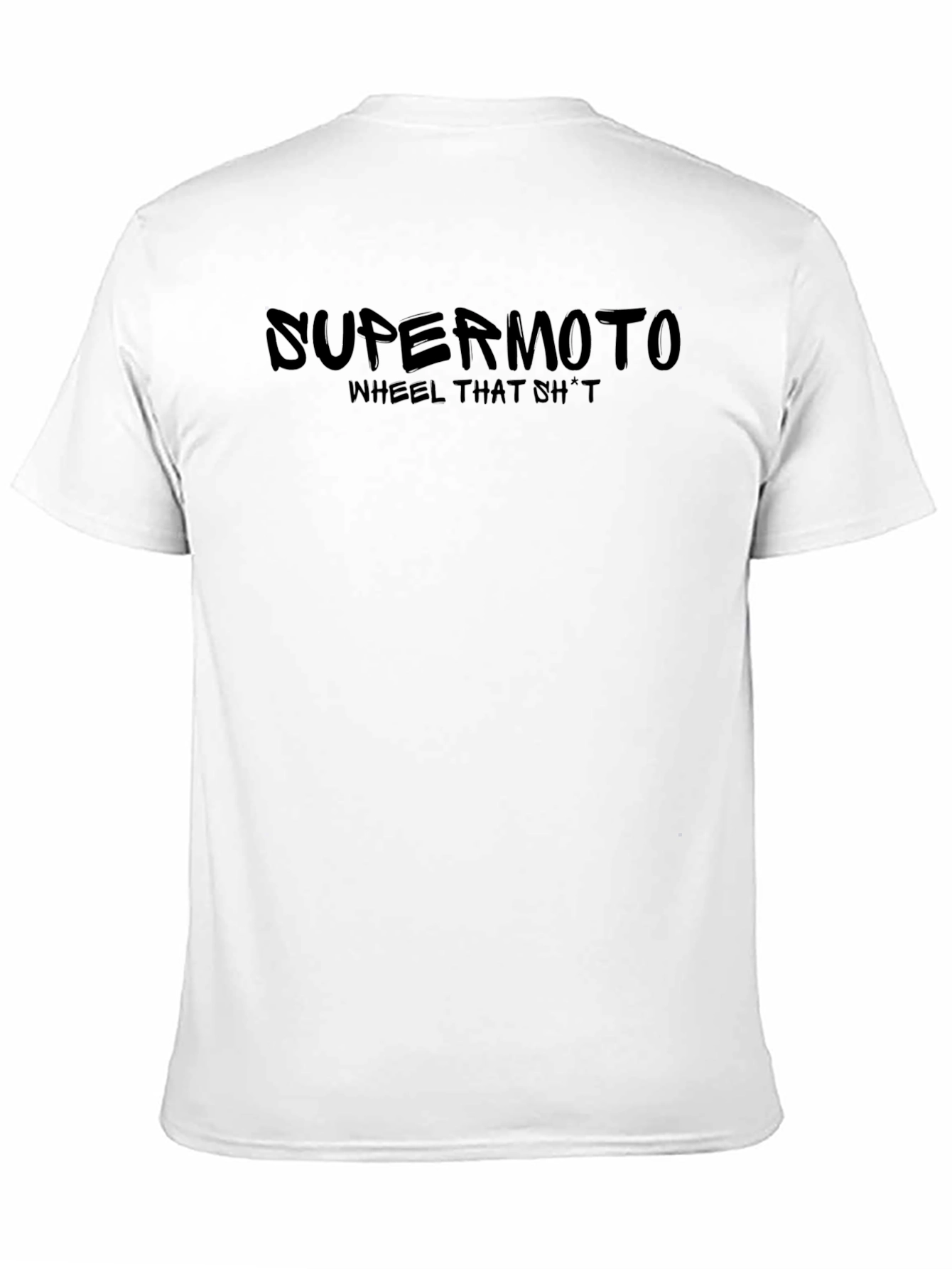 Supermoto Wheelie T-Shirt - Black Graphic Tee