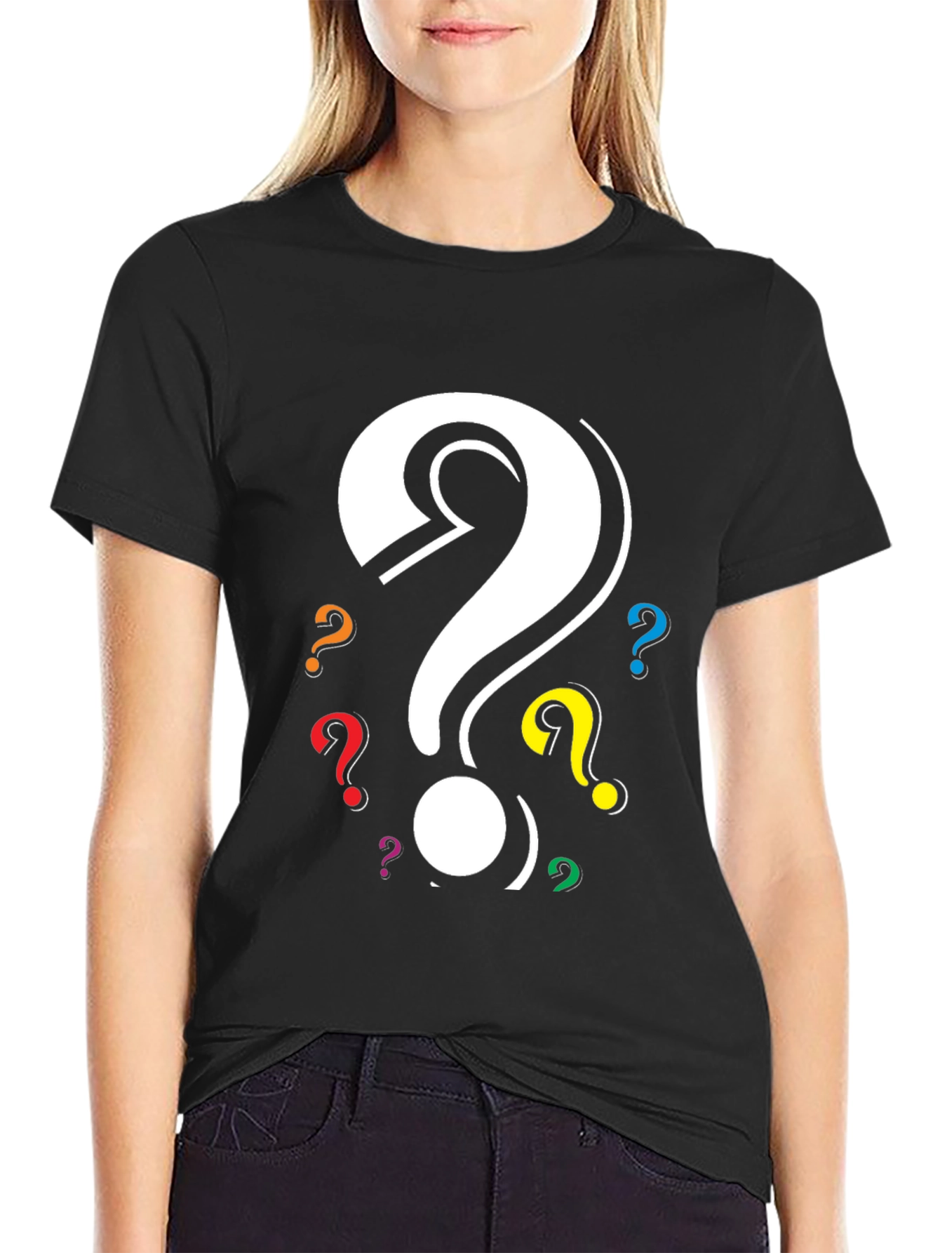 Question Mark Graphic T-Shirt - Mystery Design