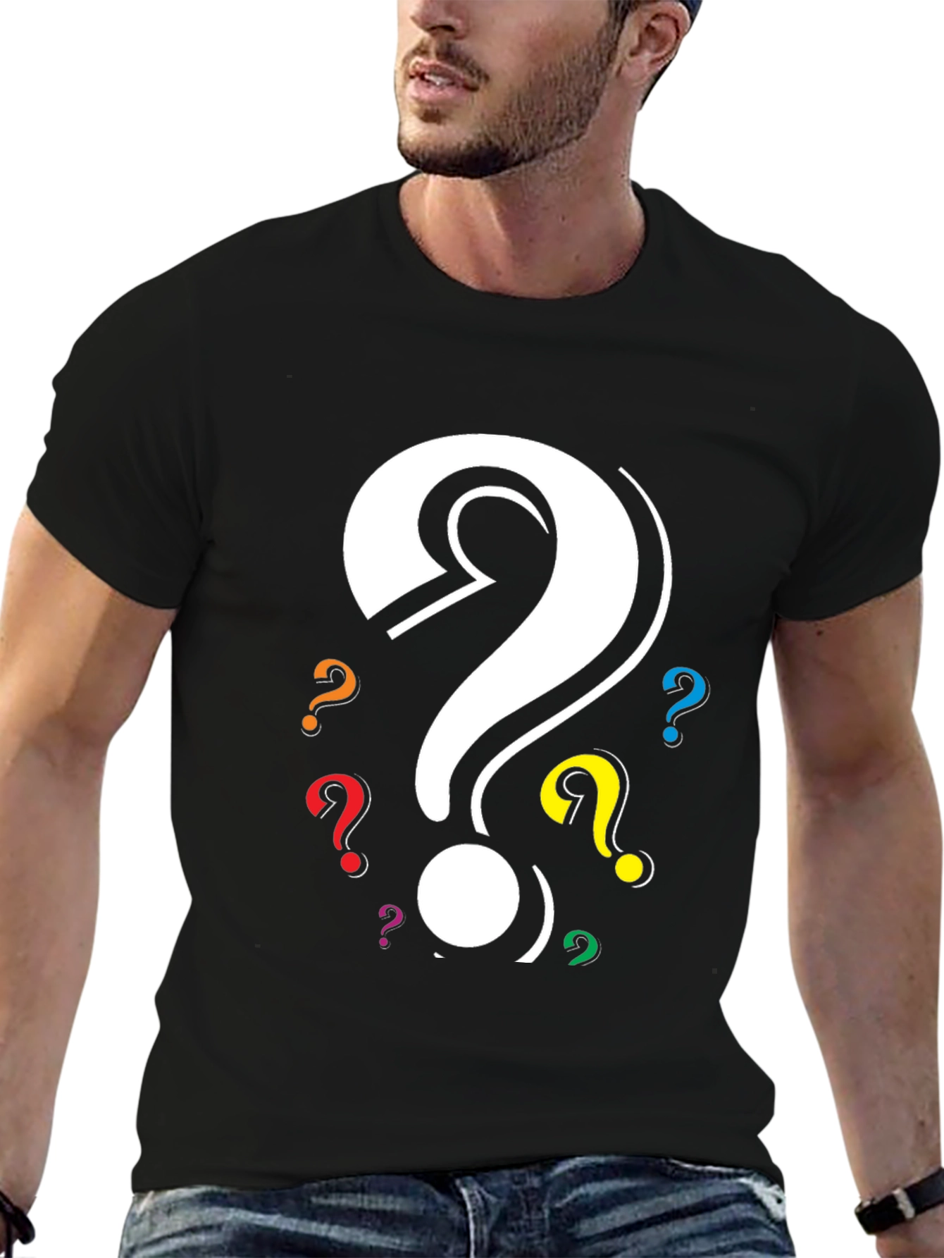 Question Mark Graphic T-Shirt - Mystery Design