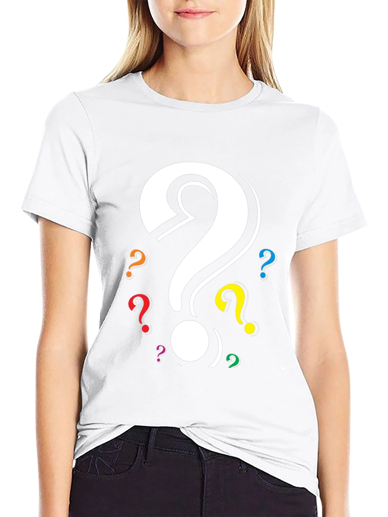 Question Mark Graphic T-Shirt - Mystery Design