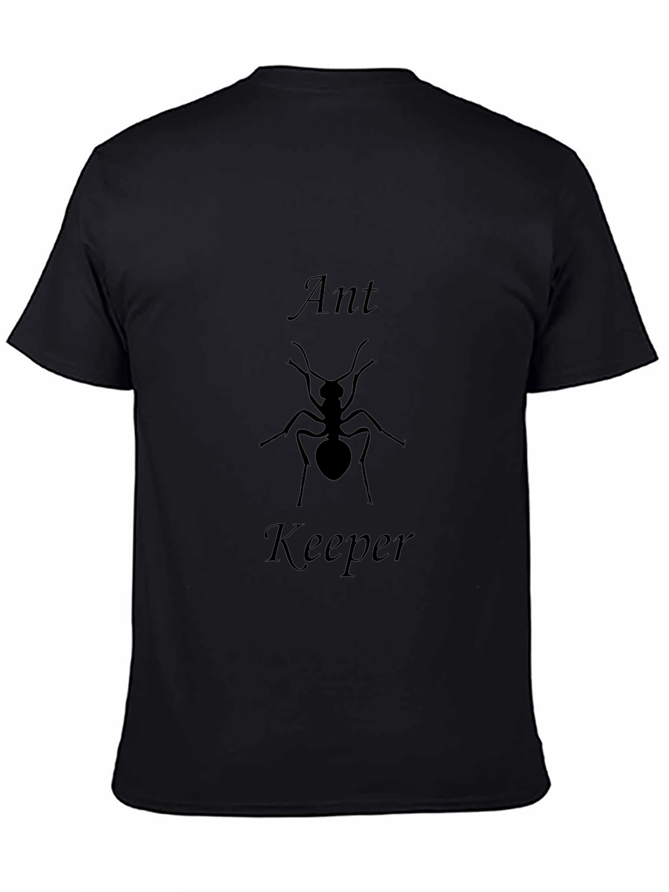 Ant Keeper Graphic Tee - Black Cotton T-Shirt