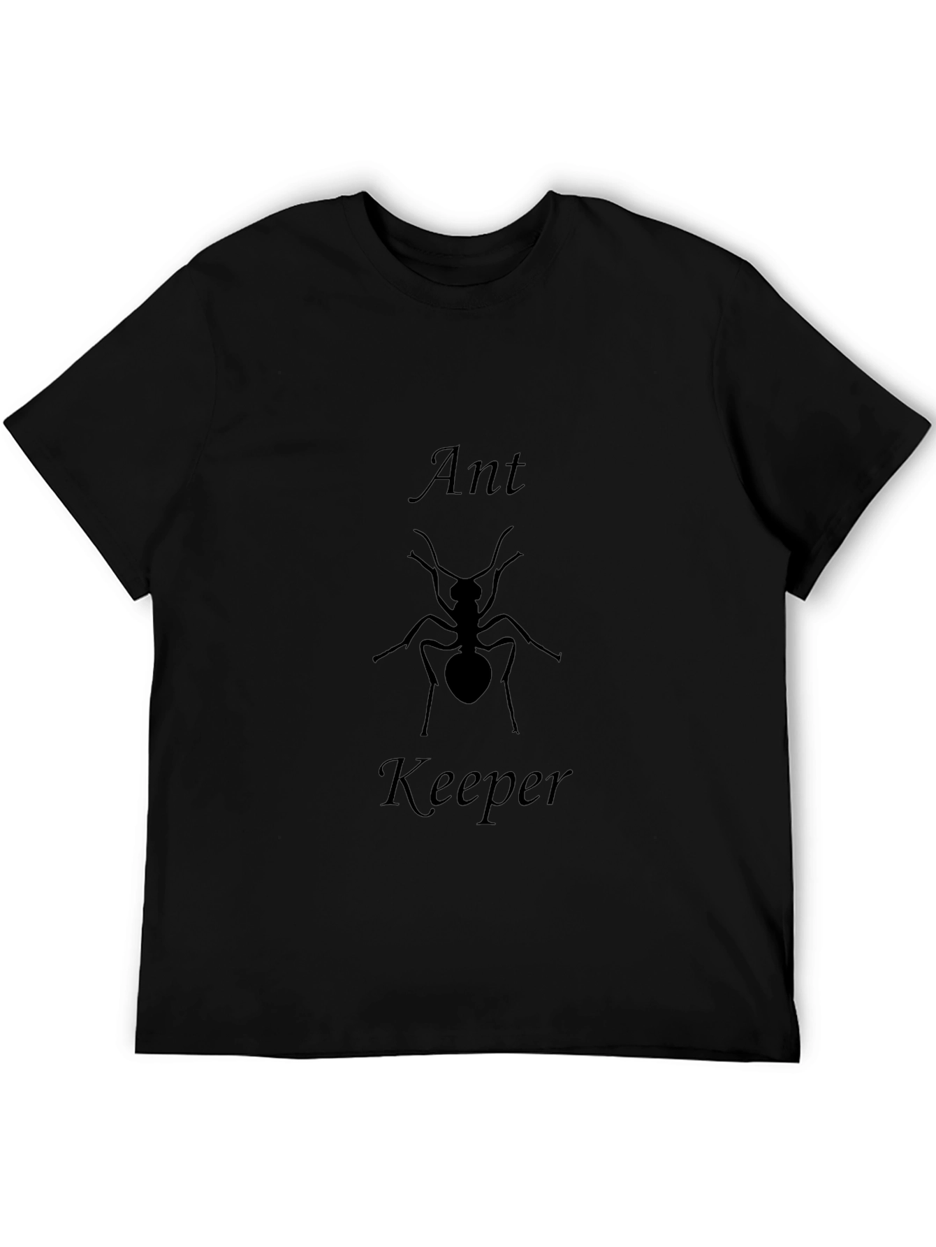Ant Keeper Graphic Tee - Black Cotton T-Shirt