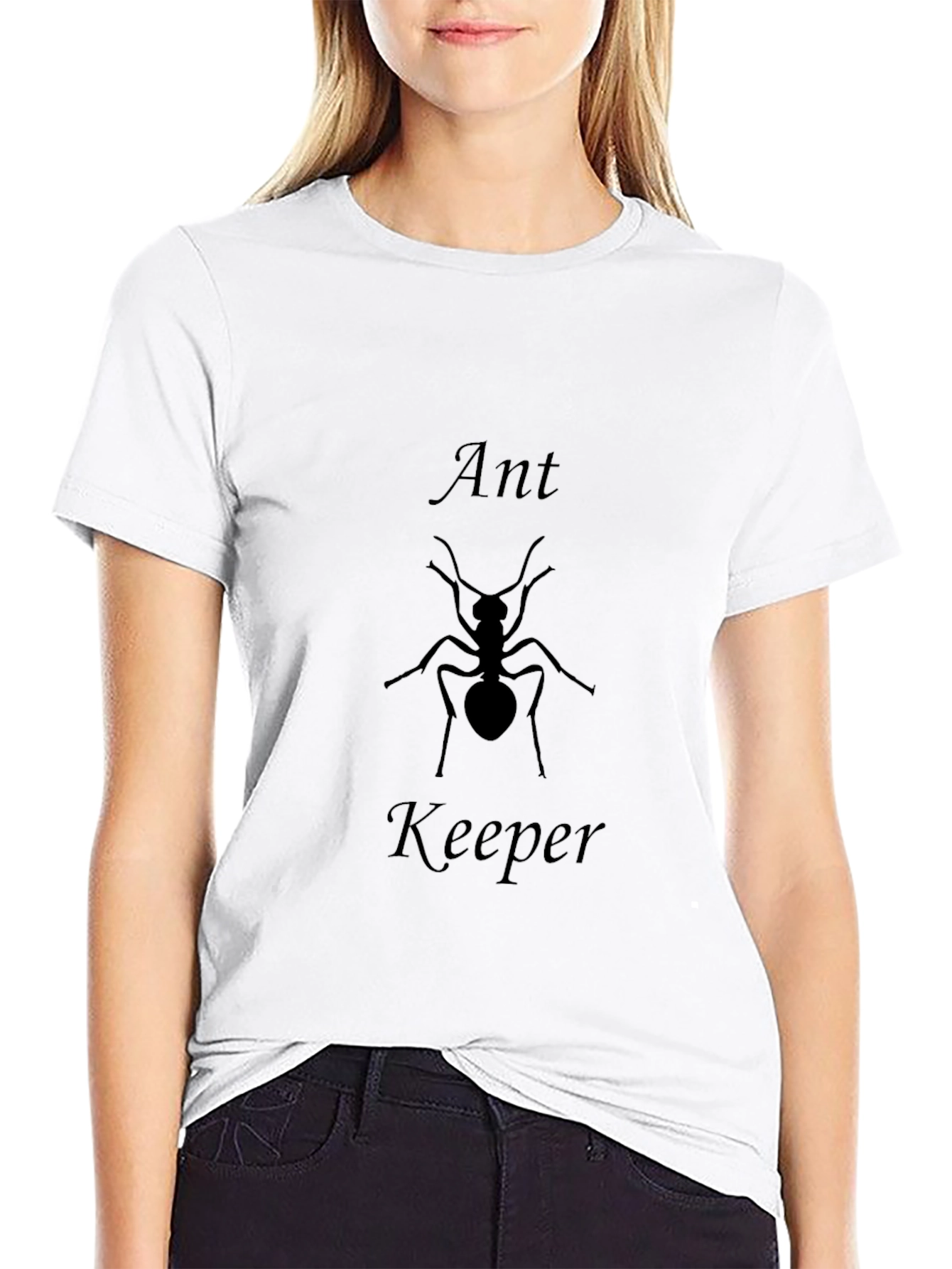Ant Keeper Graphic Tee - Black Cotton T-Shirt