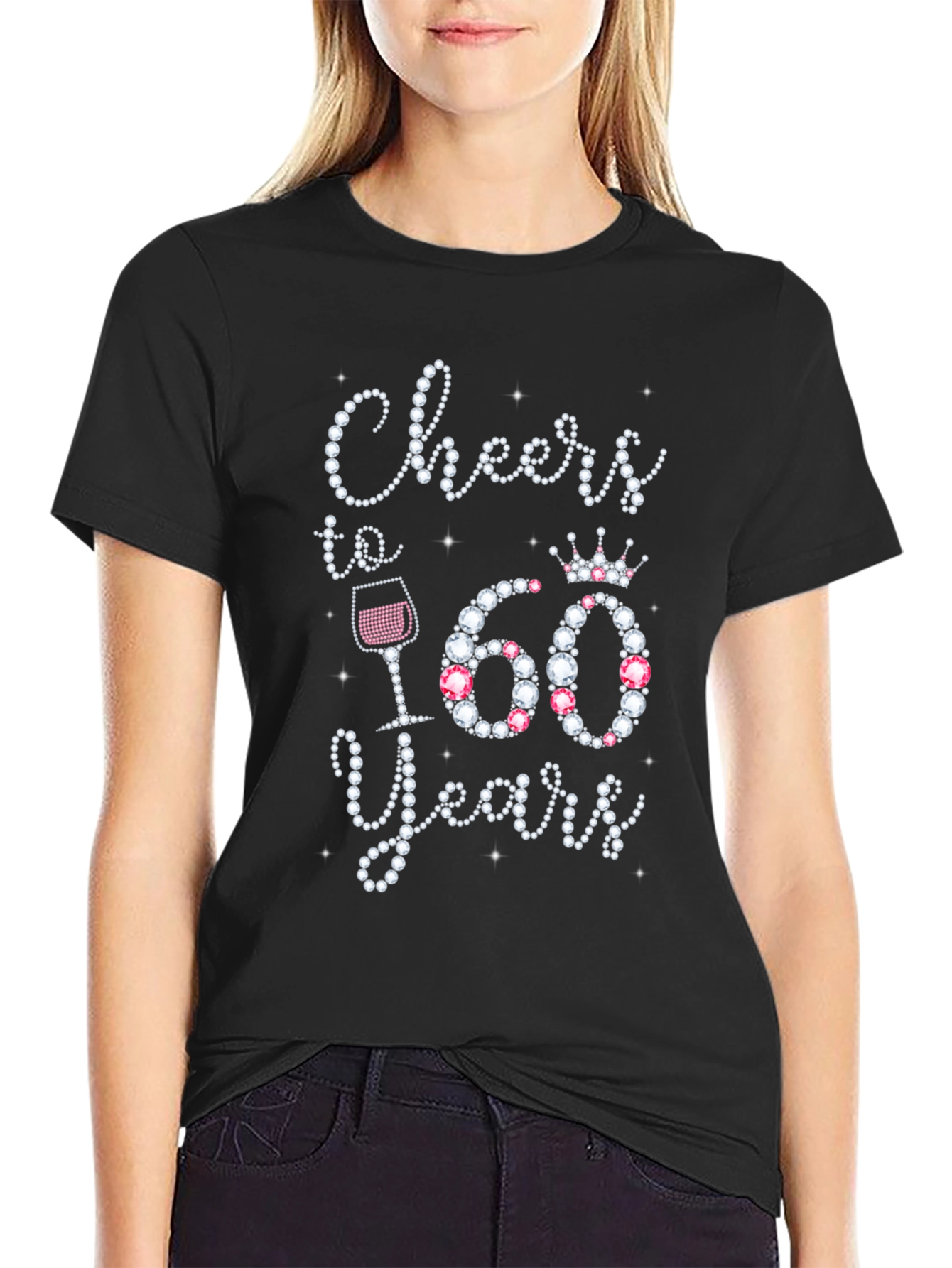 Cheers to 60 Years Rhinestone T-Shirt