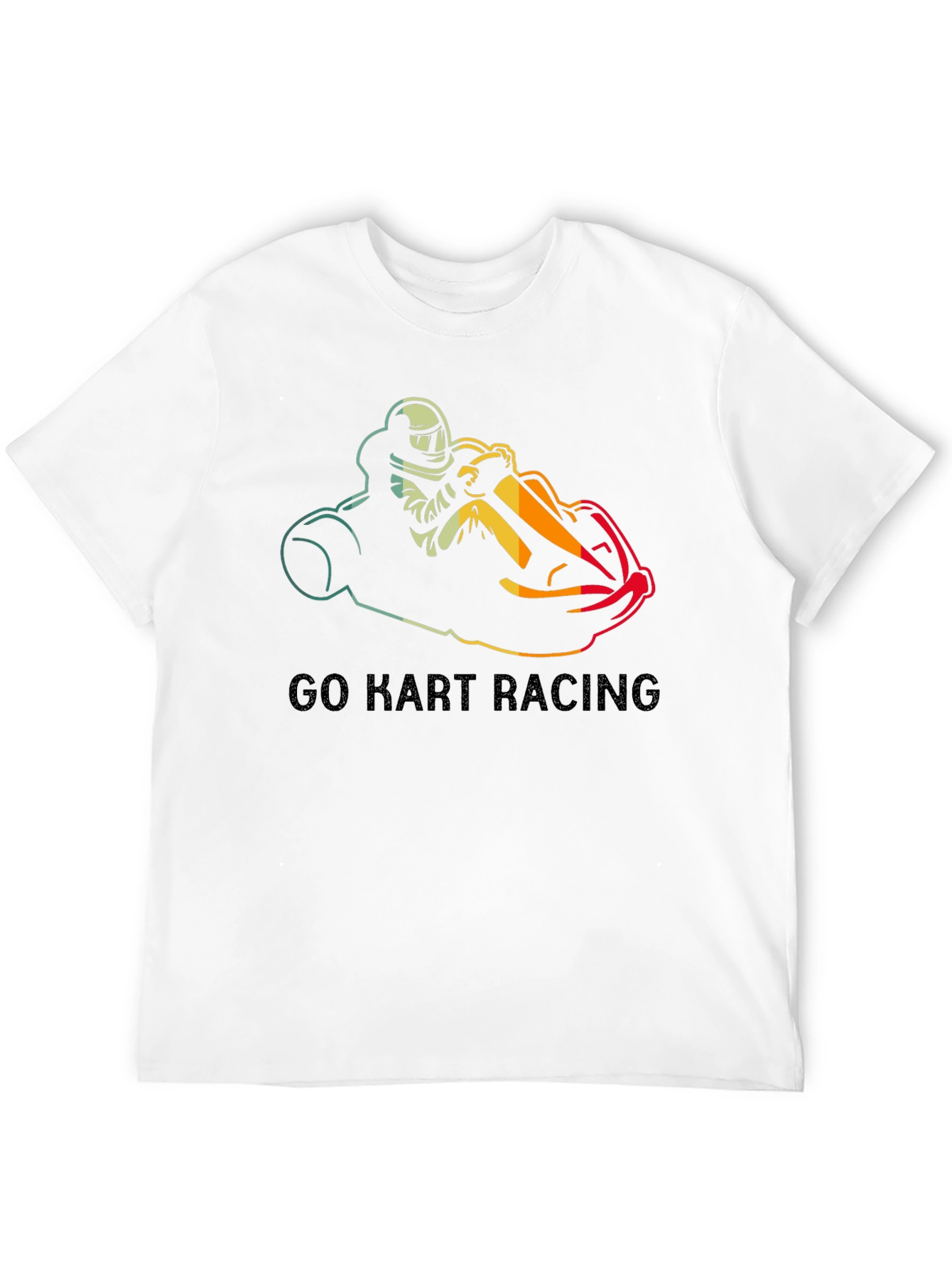 Go Kart Racing Black T-Shirt