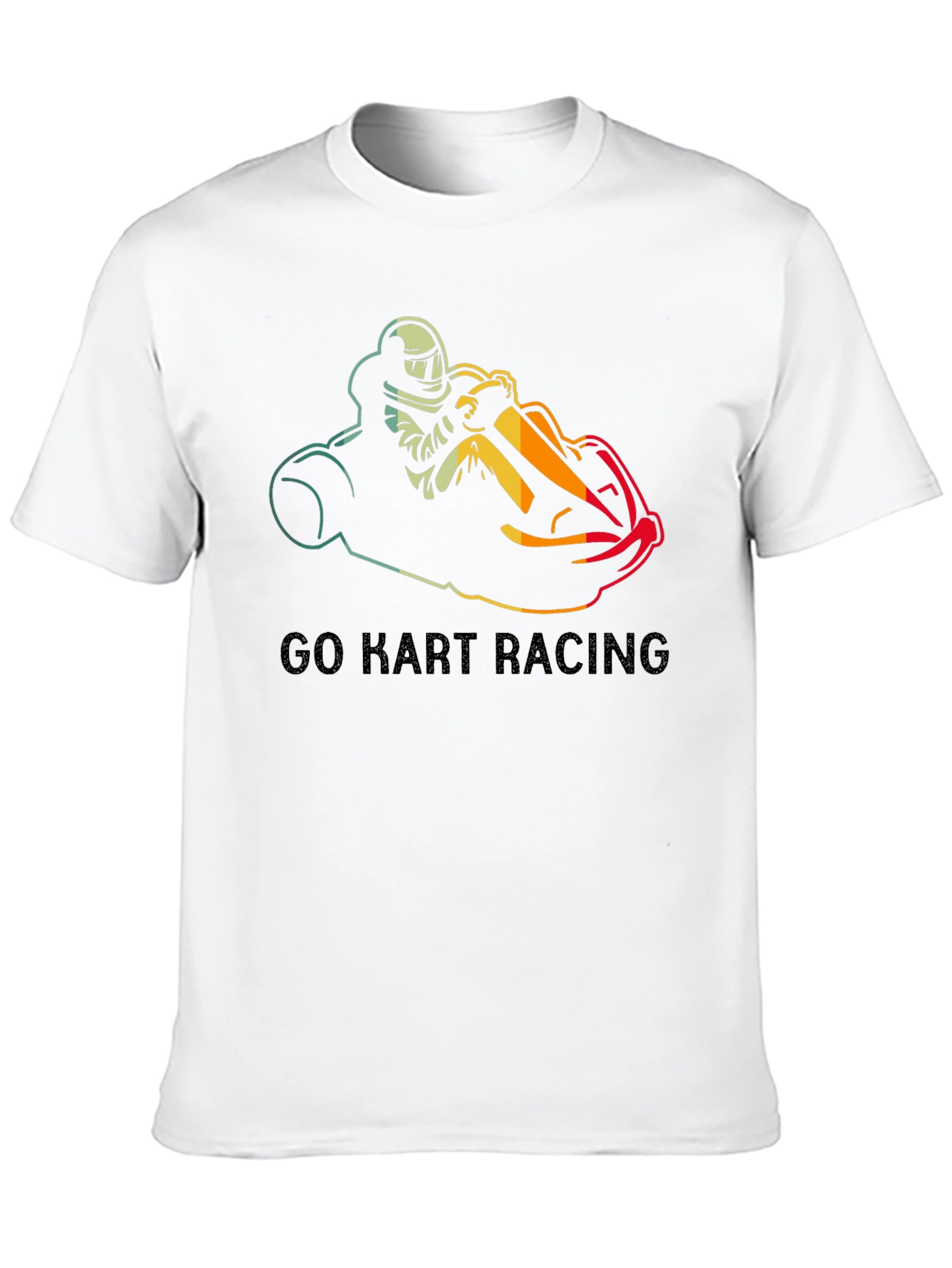 Go Kart Racing Black T-Shirt