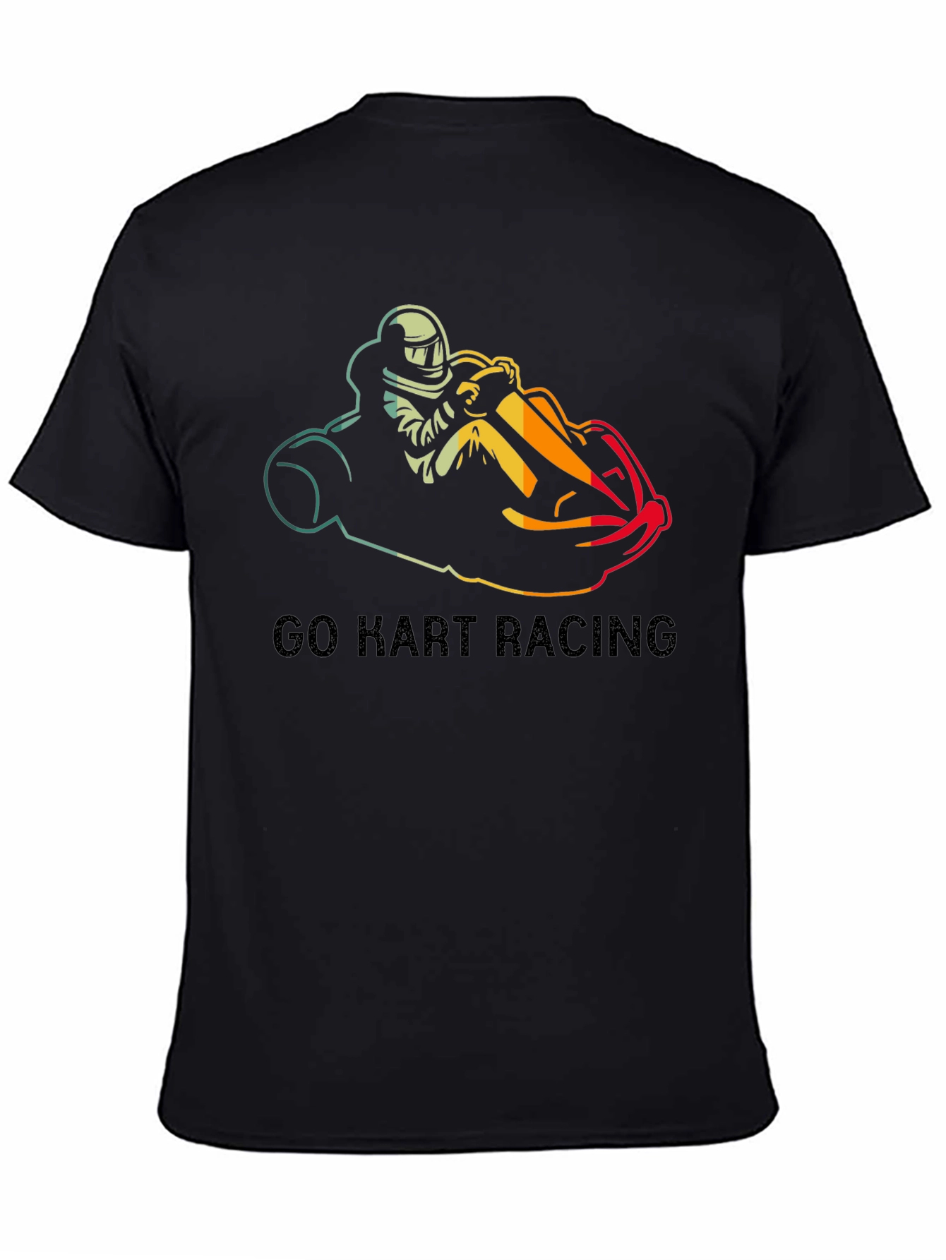 Go Kart Racing Black T-Shirt