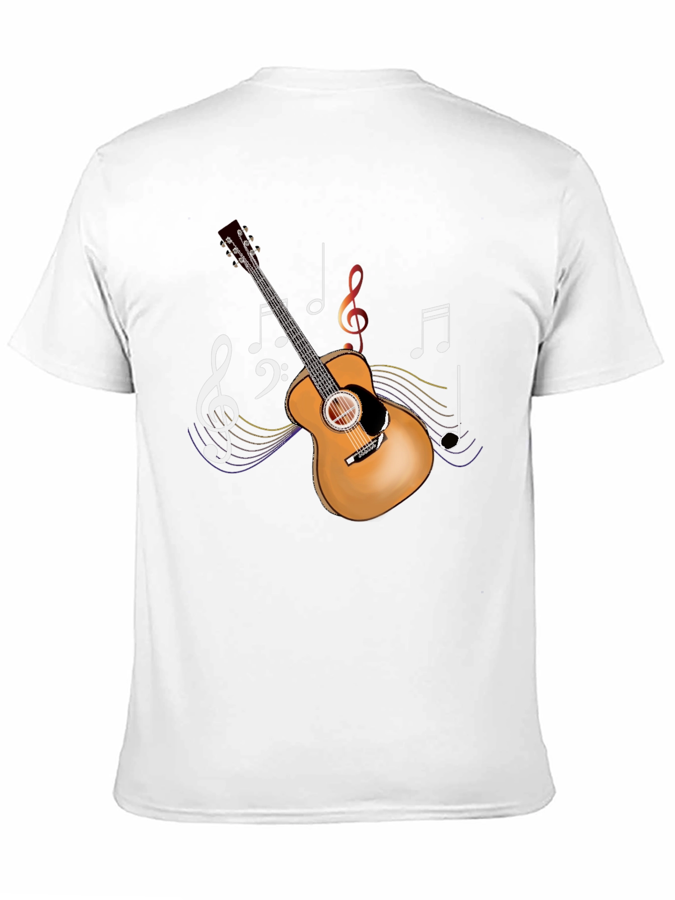 Guitar Music Notes Graphic T-Shirt