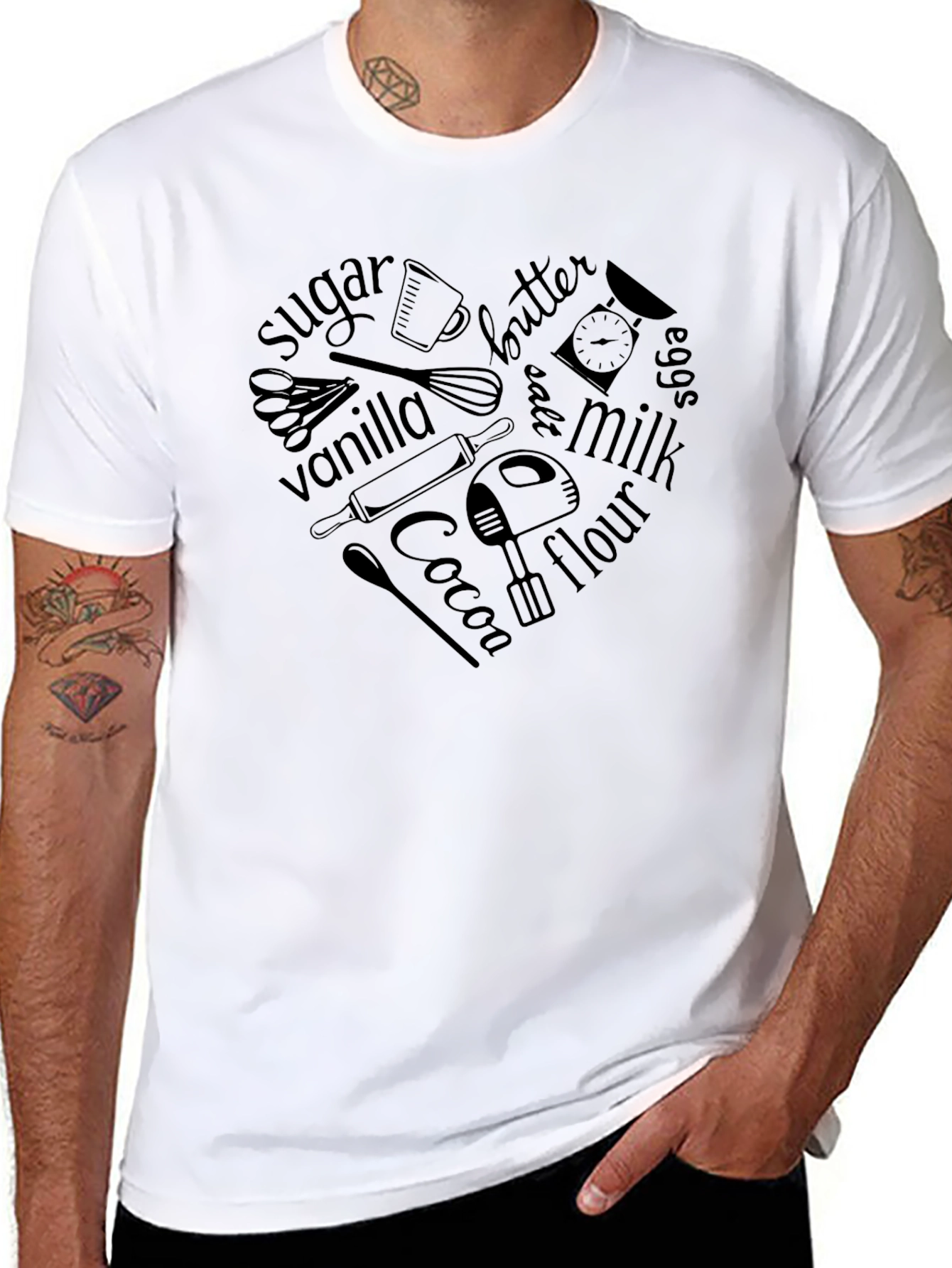 Baking Heart T-Shirt - For Baking Lovers
