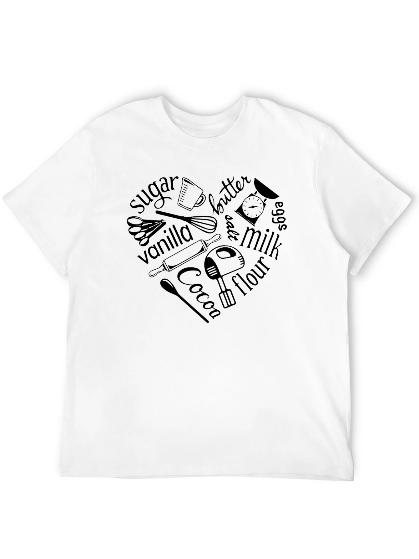 Baking Heart T-Shirt - For Baking Lovers