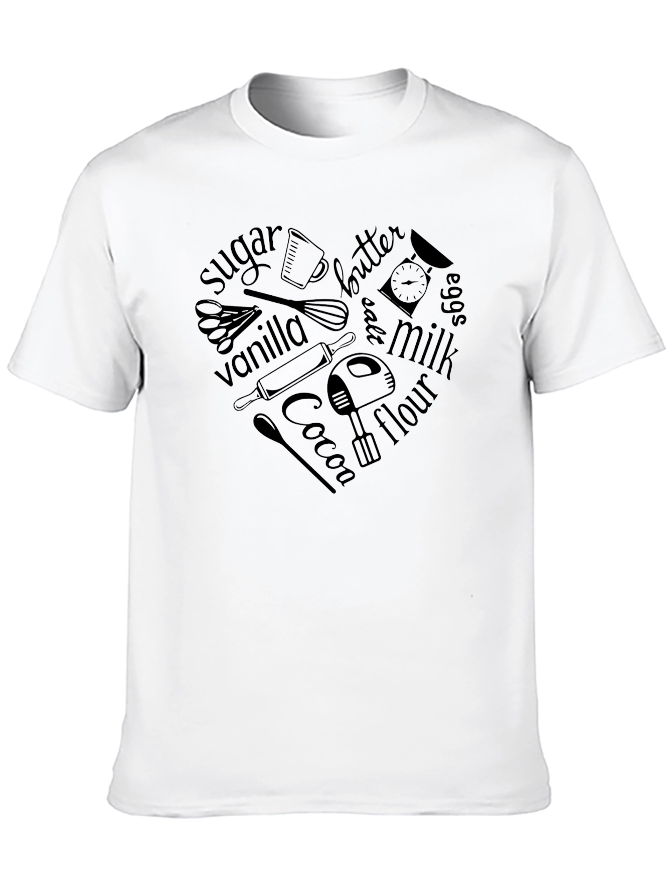 Baking Heart T-Shirt - For Baking Lovers