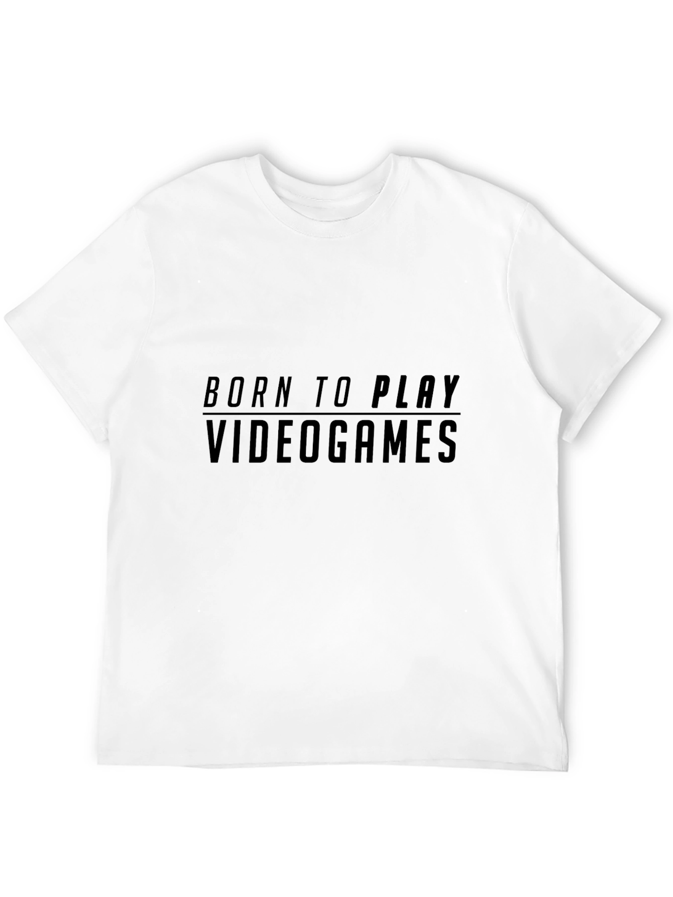 Born to Play Videogames Black Graphic Tee