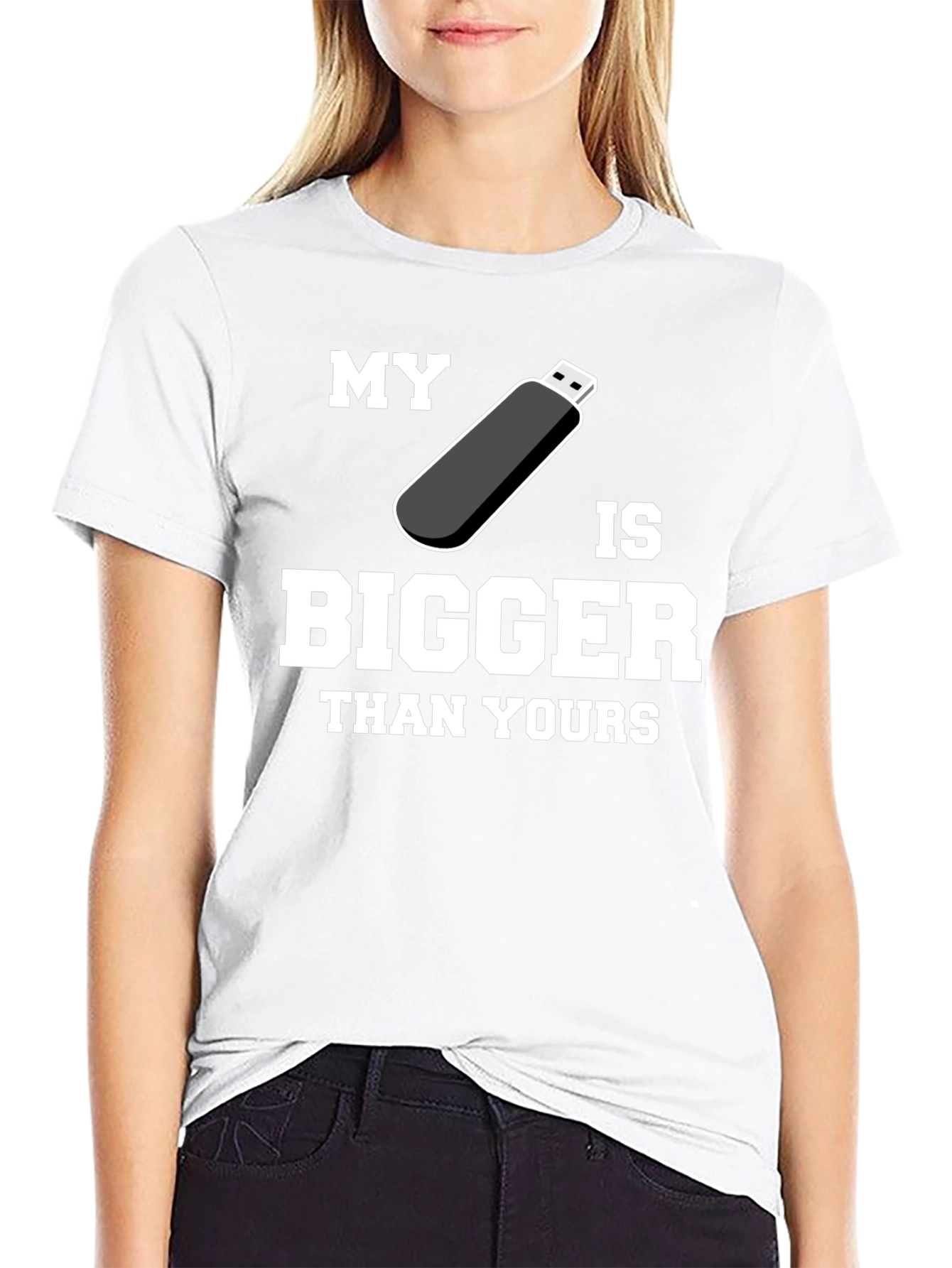 My USB is Bigger Than Yours - Funny T-Shirt